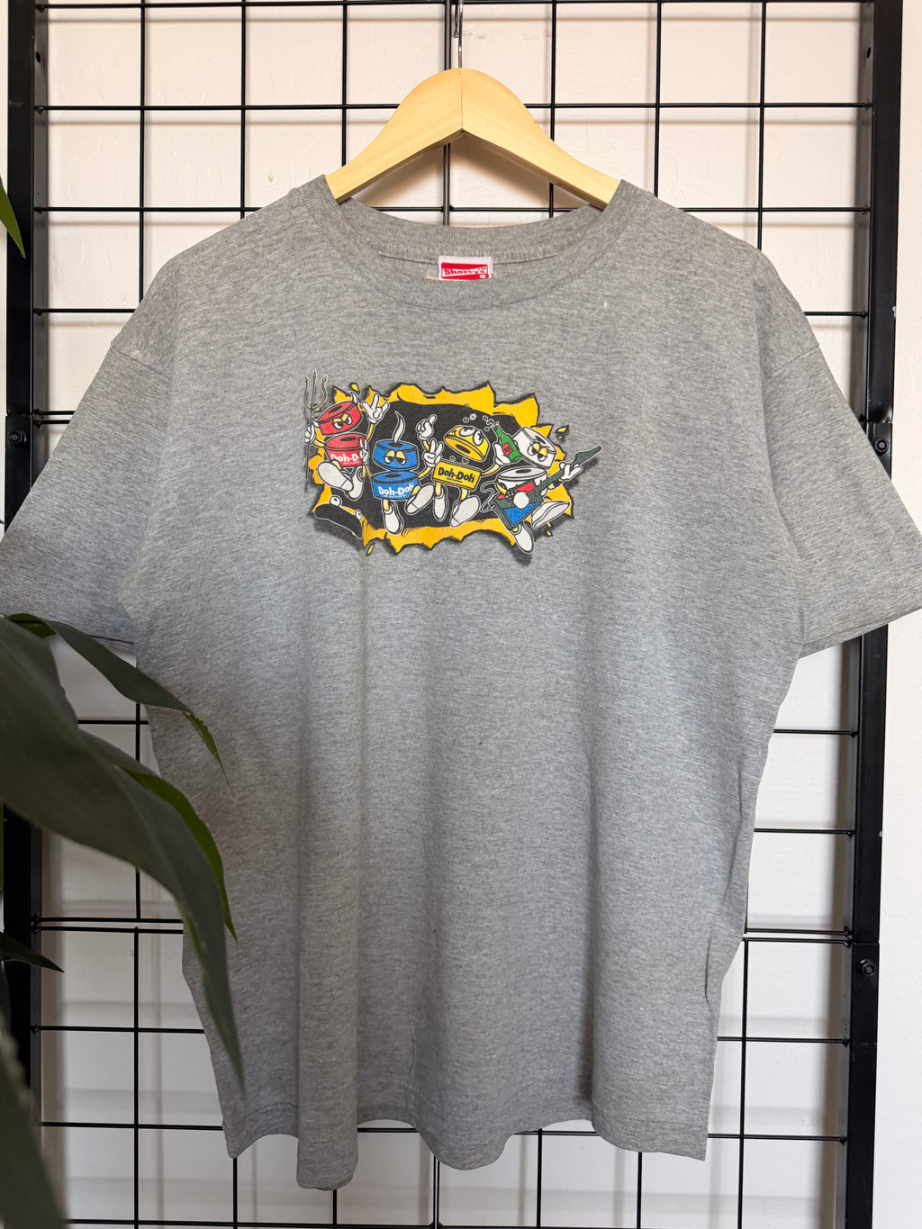 00s Short's doh doh grey tee - L
