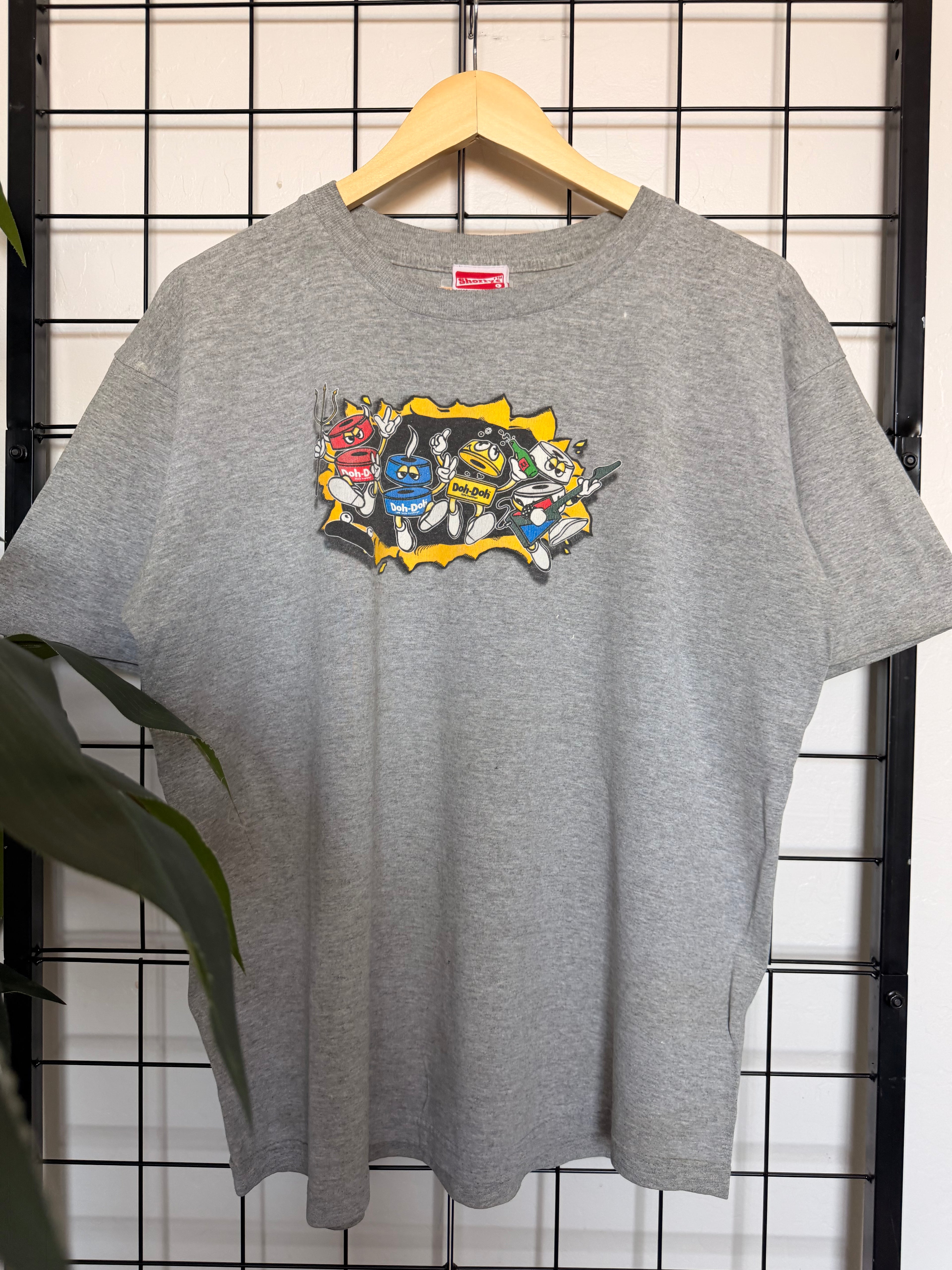 00s Short's doh doh grey tee - L