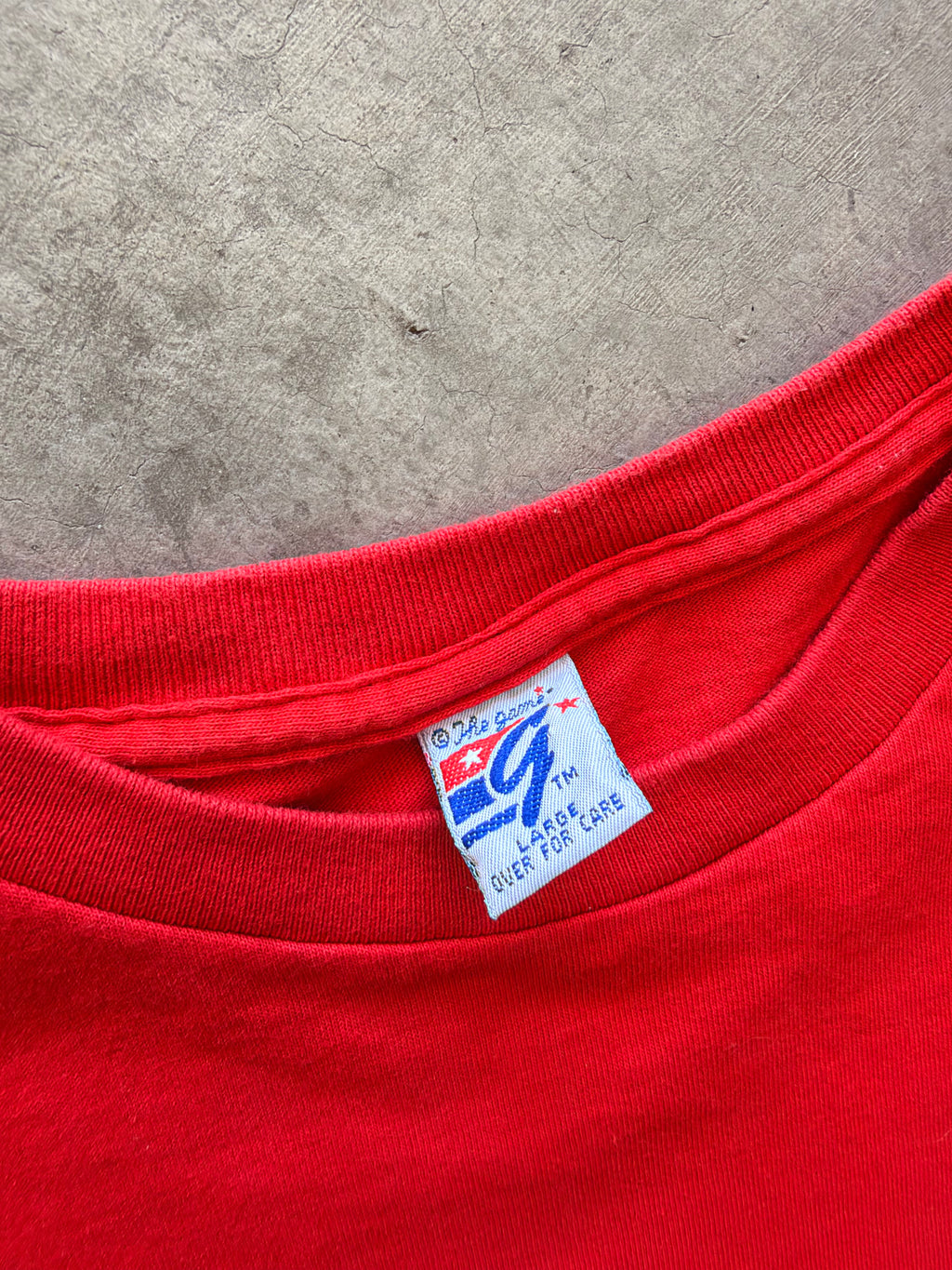 90s UNLV red tee - L