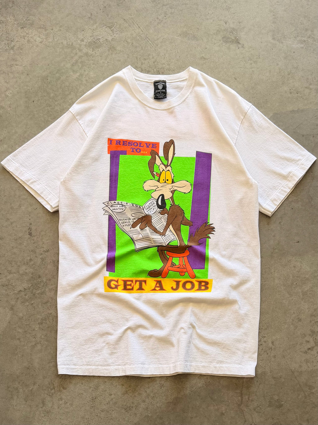 Looney Tunes "get a job" tee - L