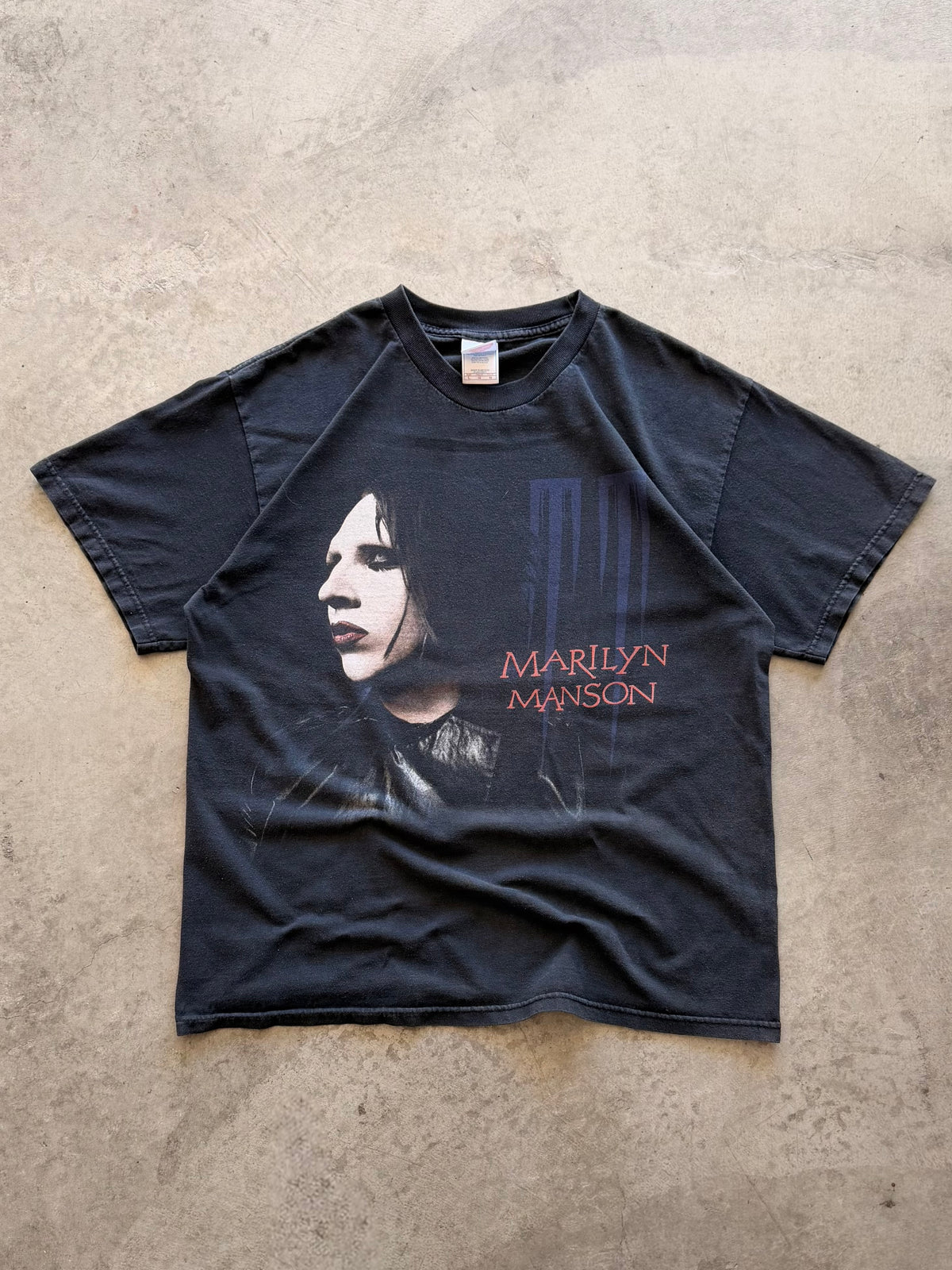 Marilyn Manson black tee - L