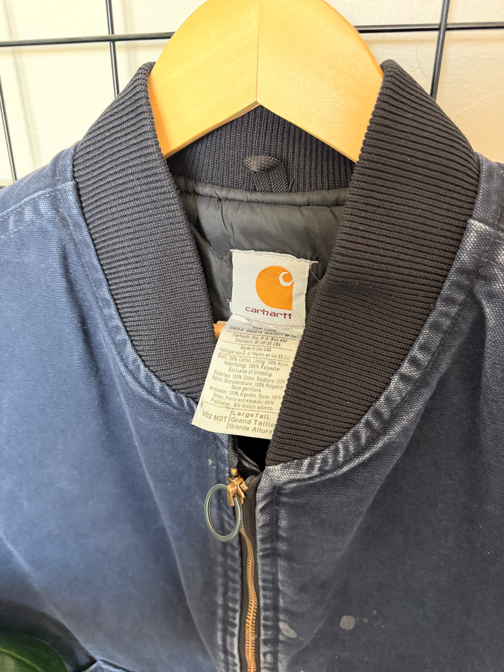 2004 Carhartt VO2 MDT navy vest - L