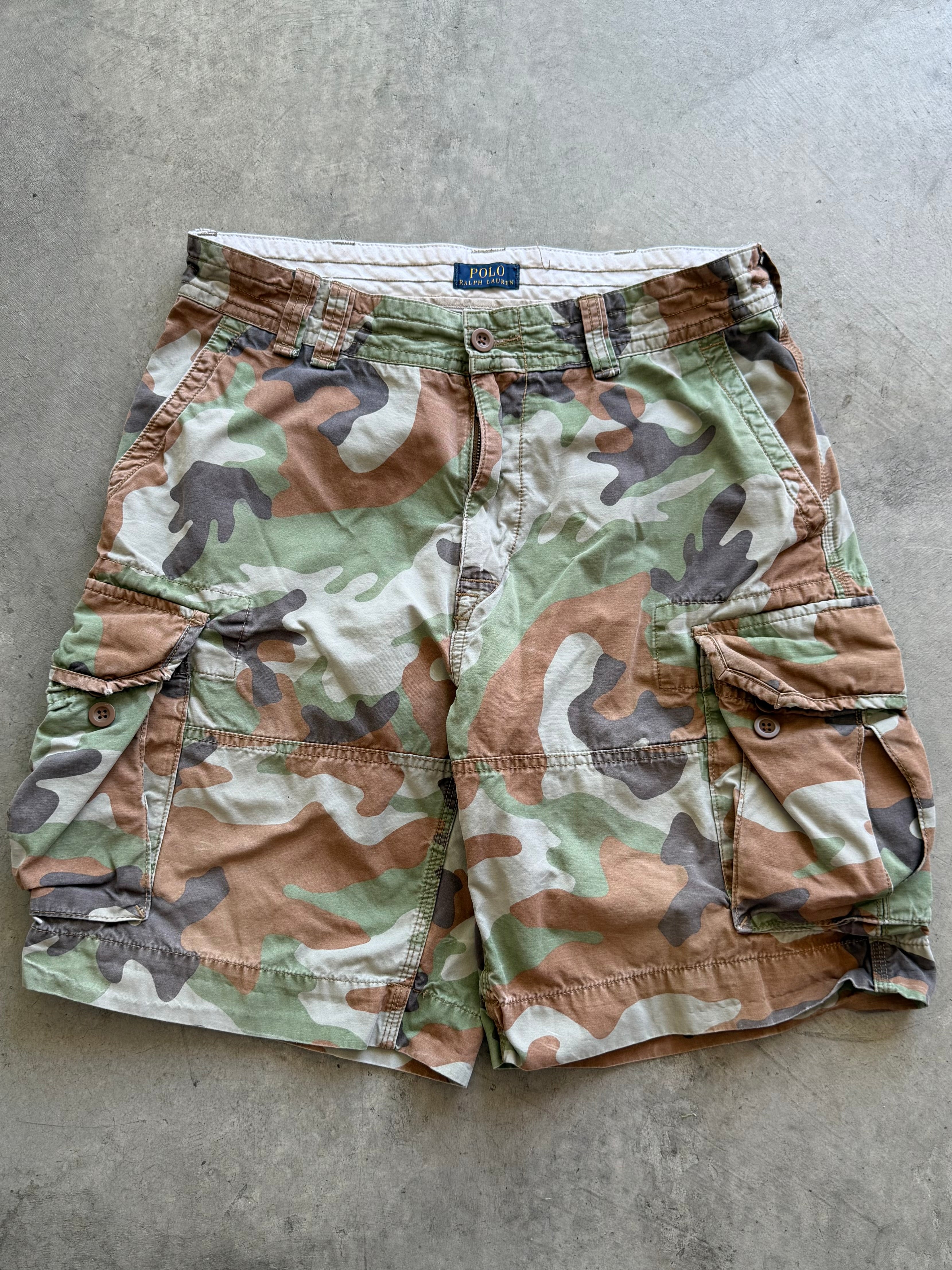 Polo Ralph Lauren camo cargo shorts Sz 33