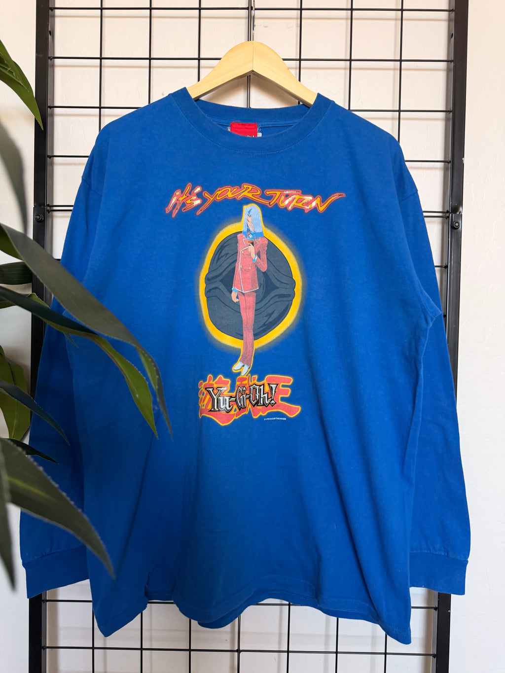 Yu-Gi-Oh! blue long sleeve tee - L