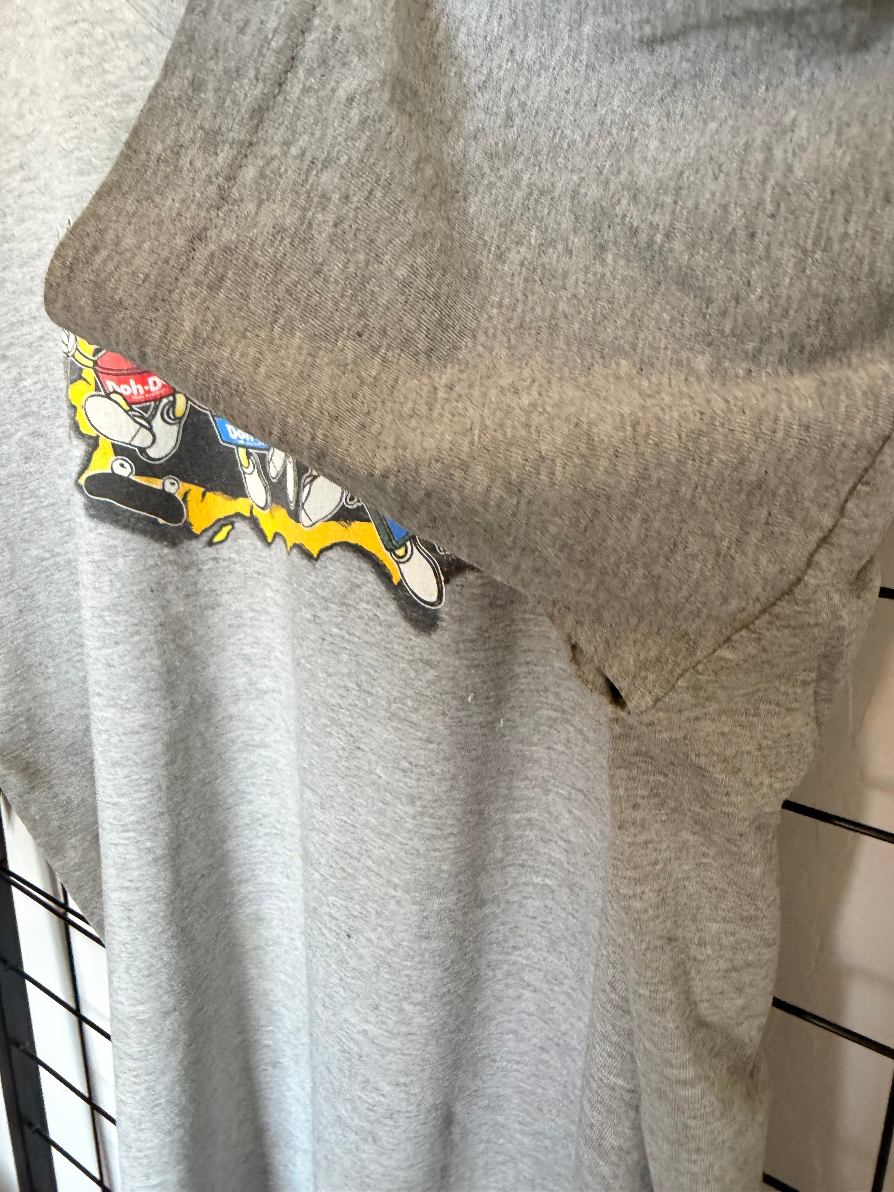 00s Short's doh doh grey tee - L