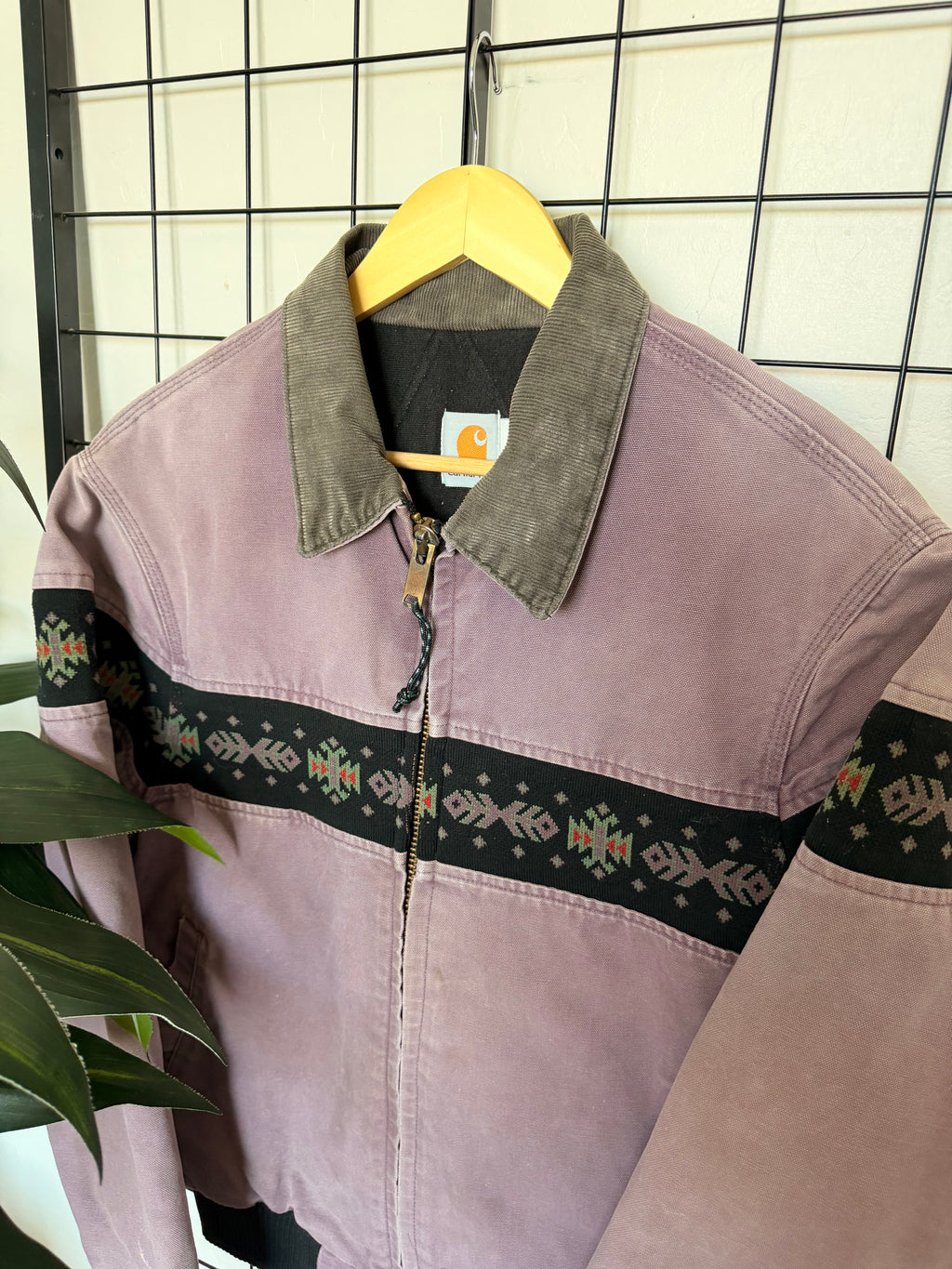 90s Carhartt santa fe purple Aztec jacket - L