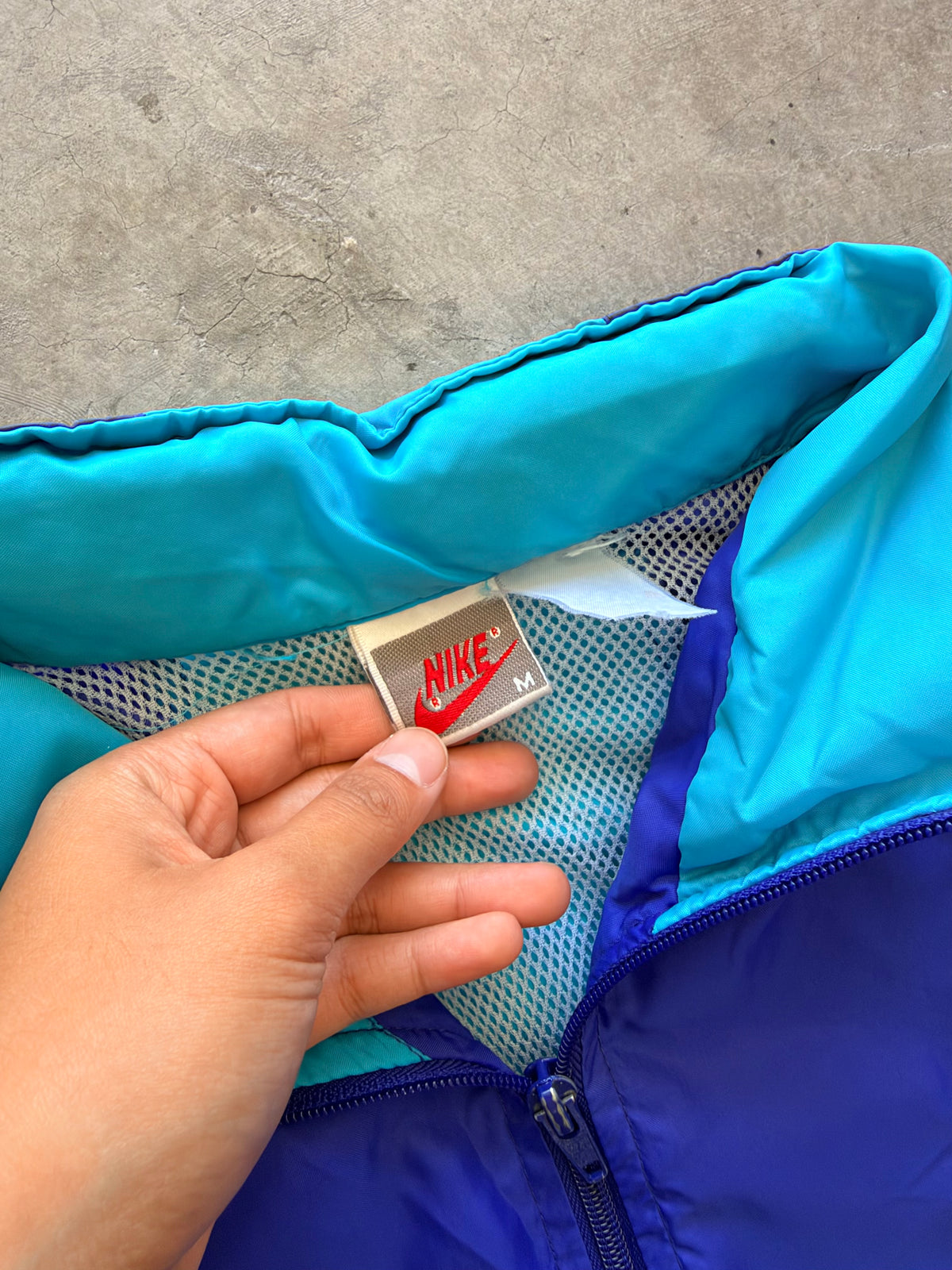 90s Nike teal windbreaker - M