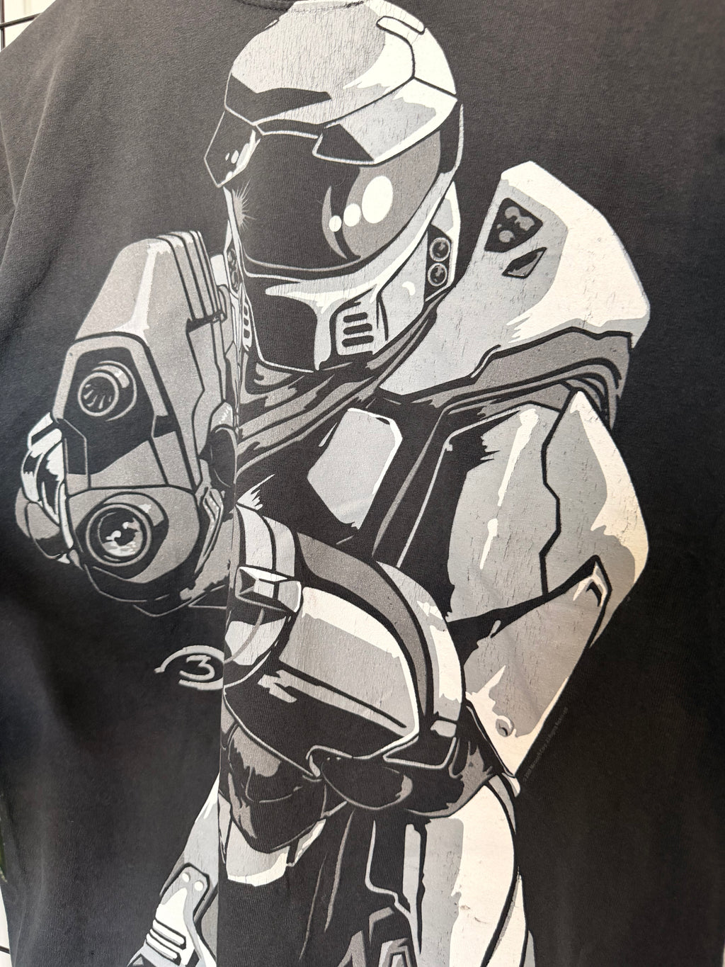 Halo big graphic print tee - M