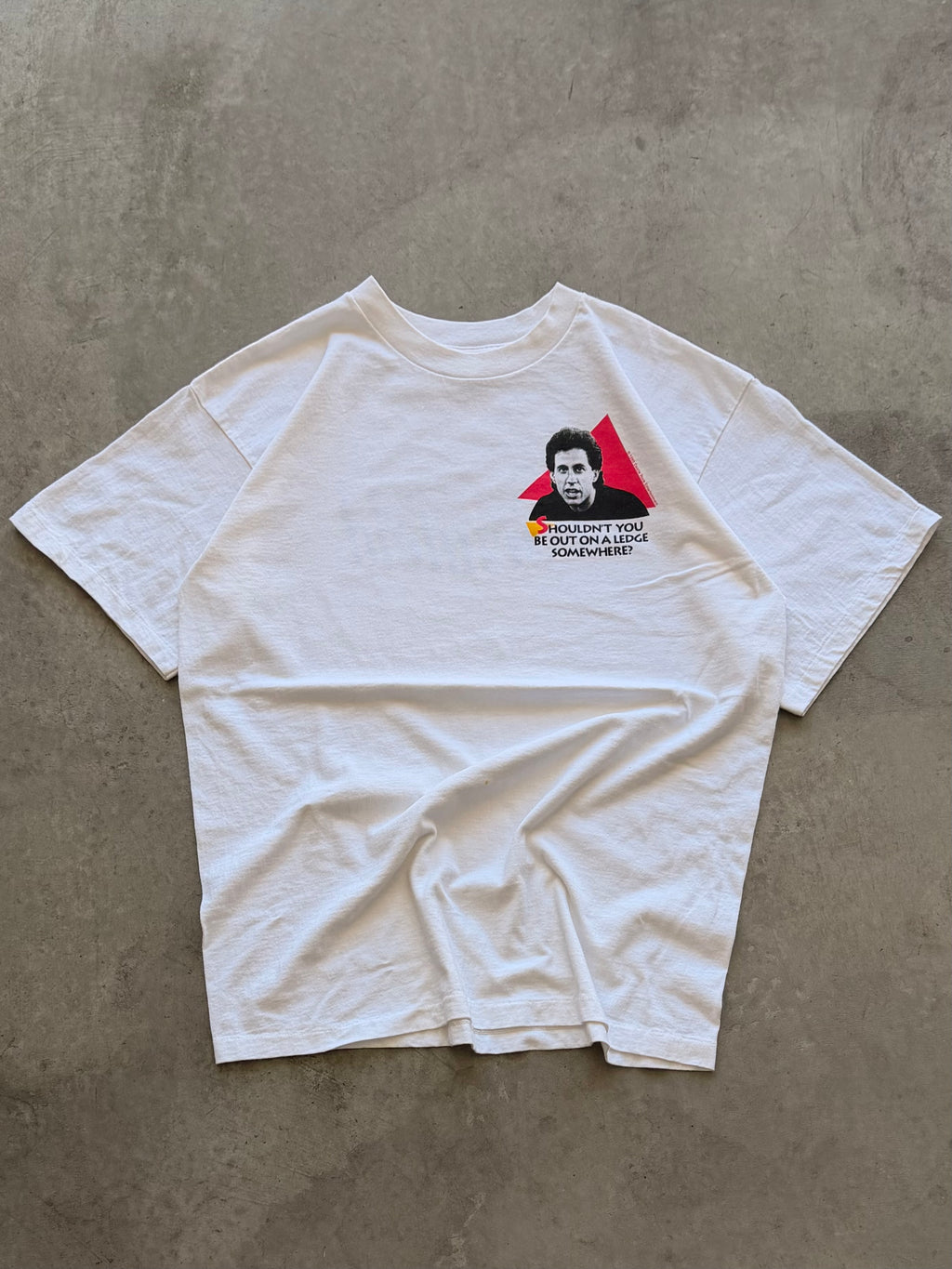 90s Seinfeld white tee - L