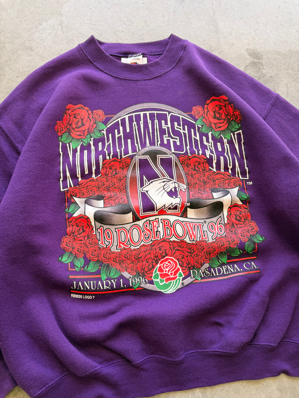1996 Northwestern purple crewneck - L