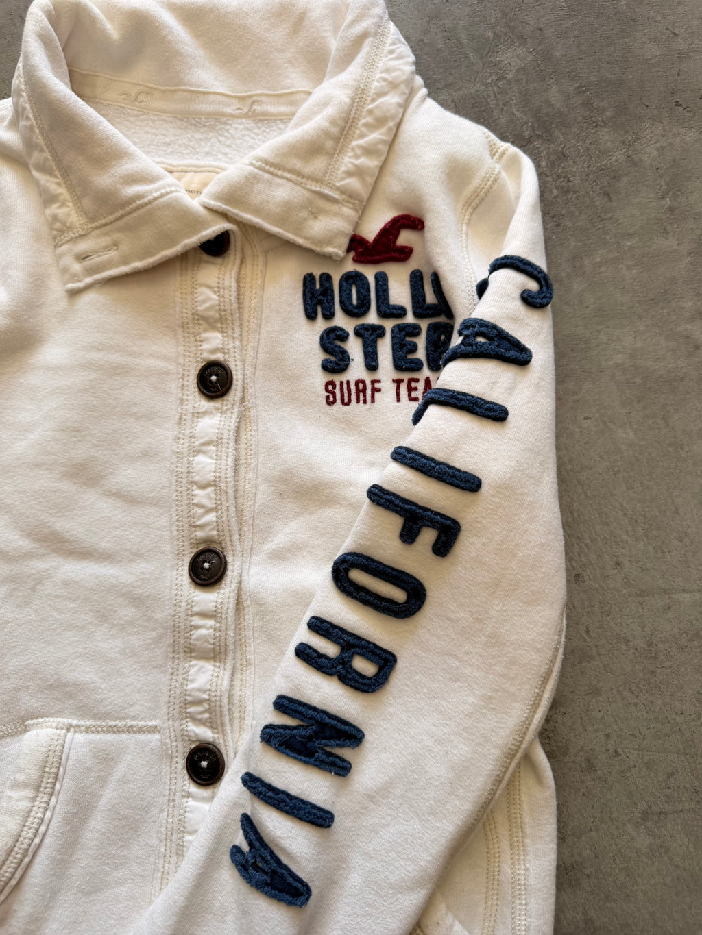 y2k Hollister white button up - S
