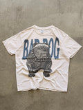 Bulldog bad dog white tee - L