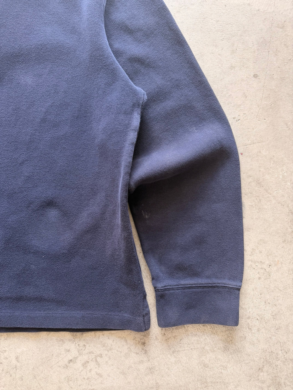 Navy Polo quarter zip - L
