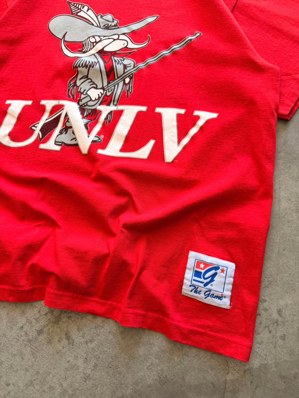 90s UNLV red tee - L