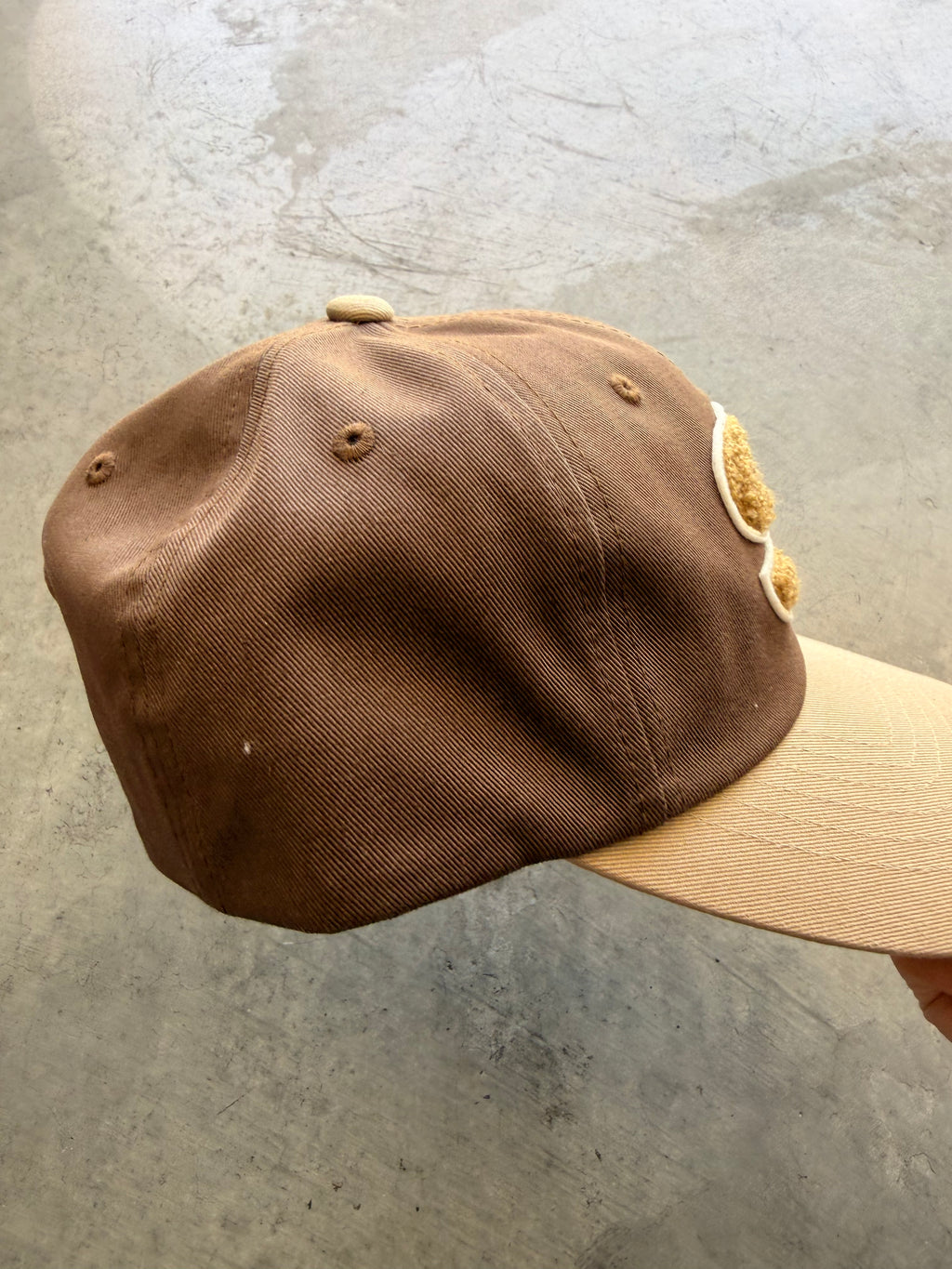 Stussy brown snapback hat