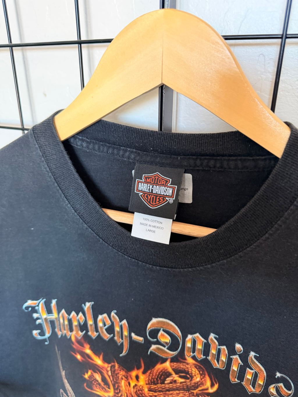 2008 Harley Davidson Viper Snake tee - L