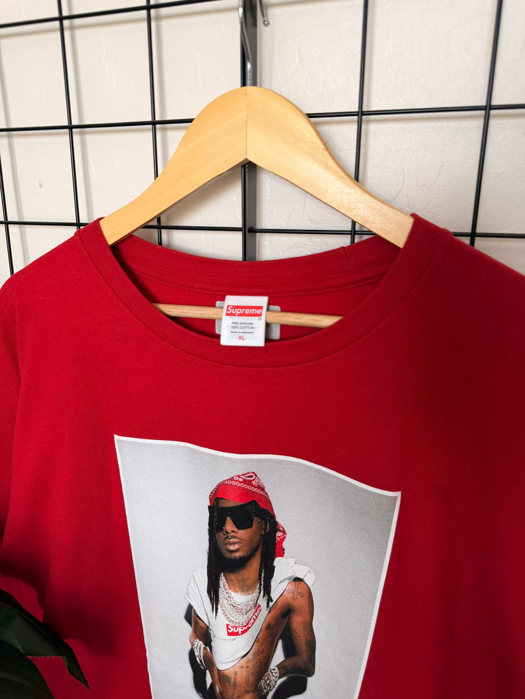 Supreme Playboi Carti red tee - XL