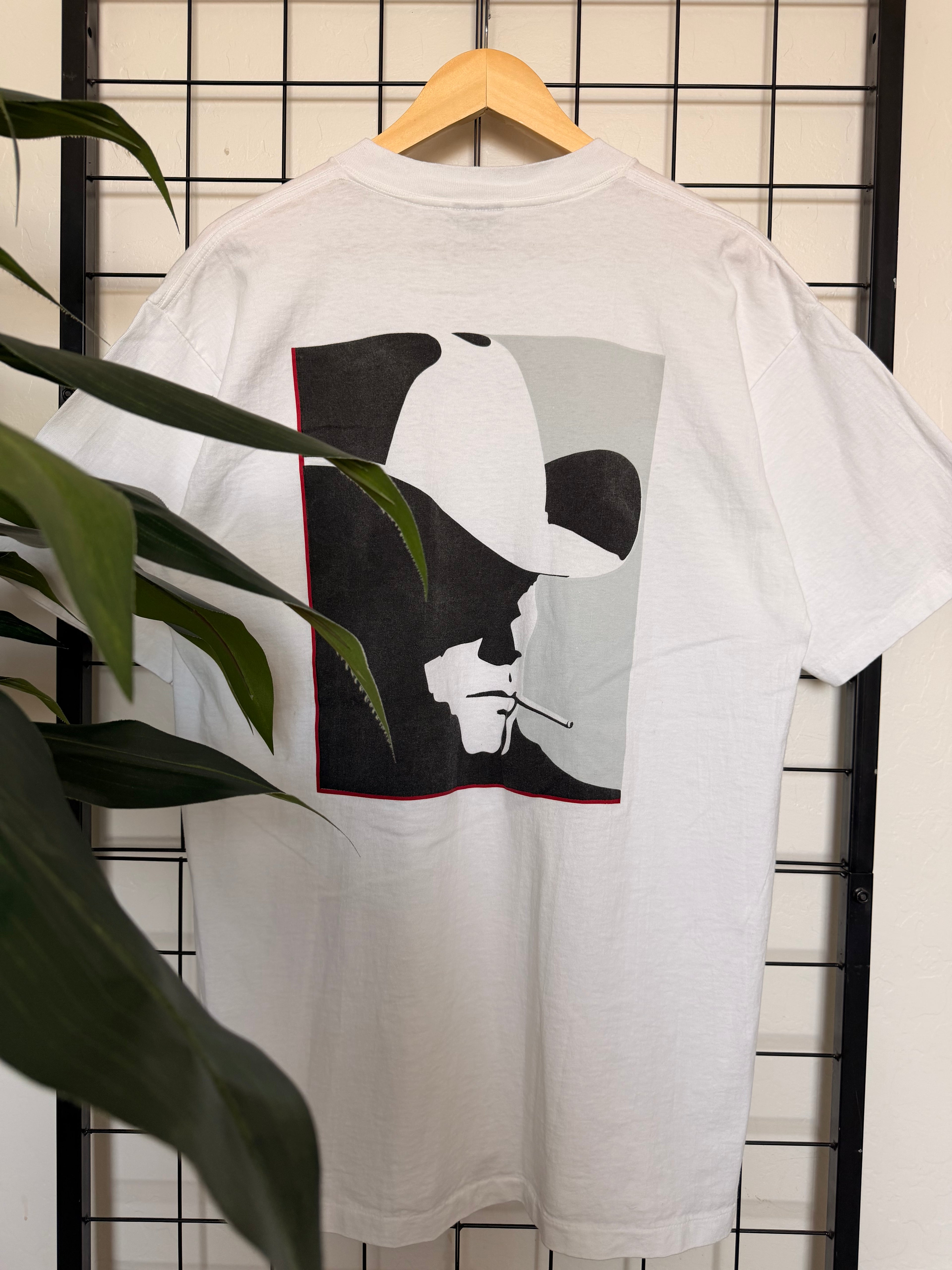 Vintage Marlboro 90s cowboy white tee -XL