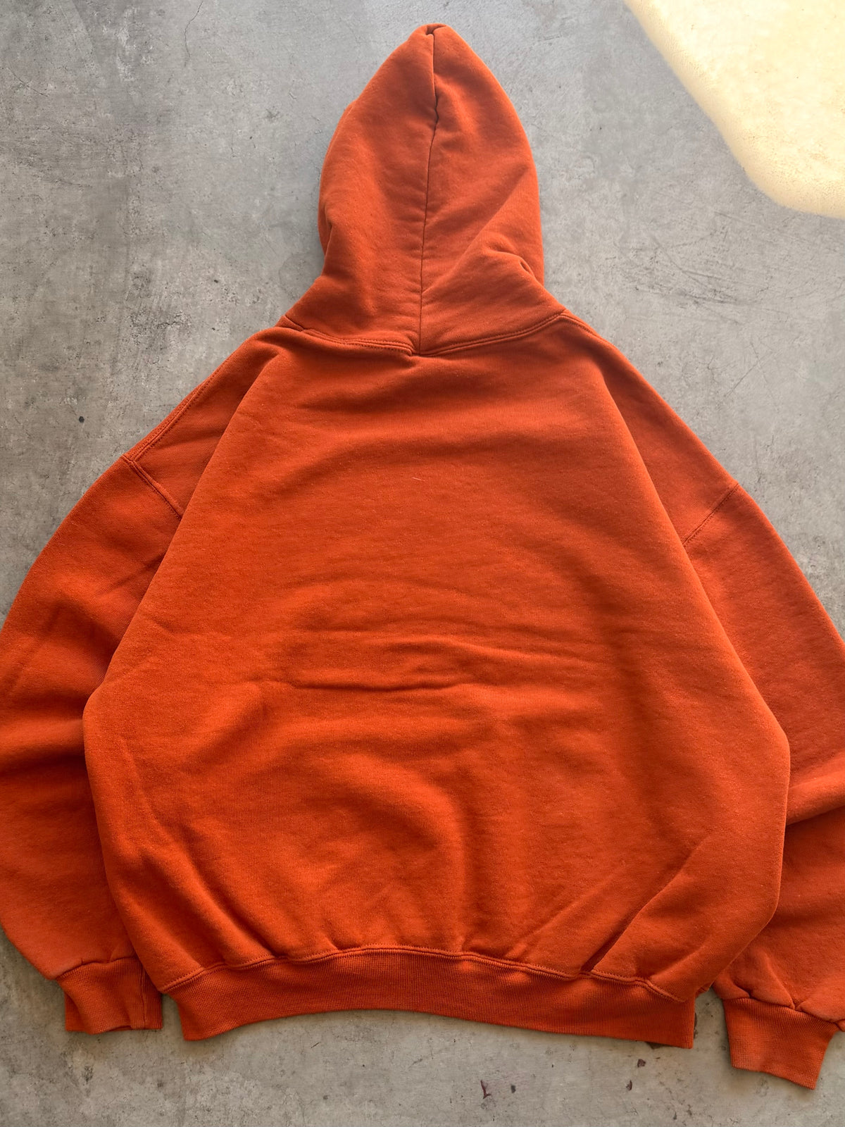 Russell burnt orange blank hoodie - XL