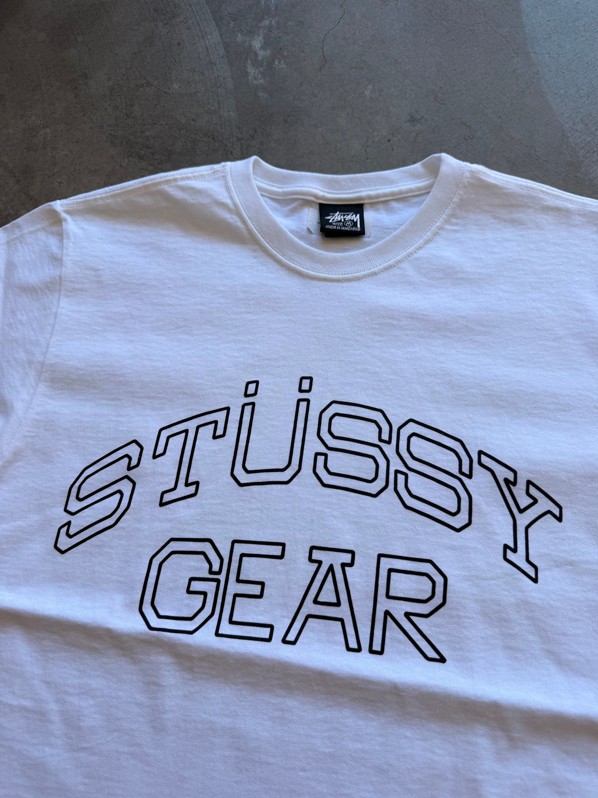 Stussy gear white tee - M