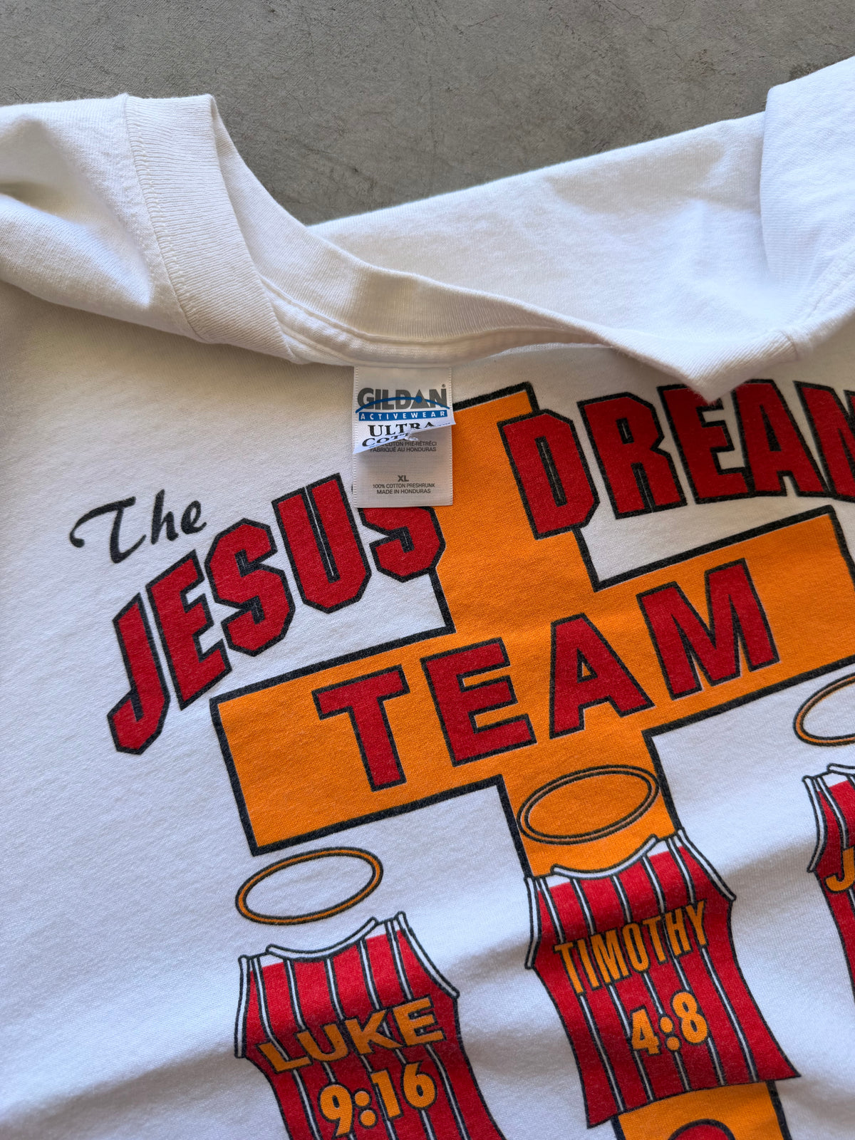 Jesus dream team white tee - XL