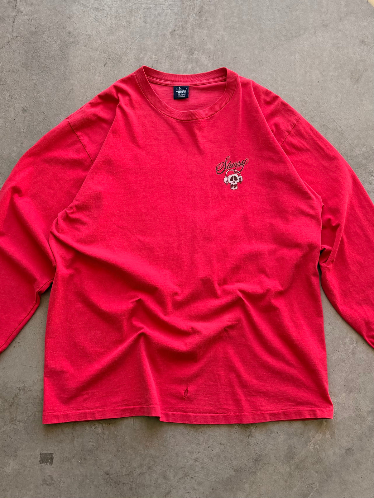 Vintage Stussy skull long sleeve - XL