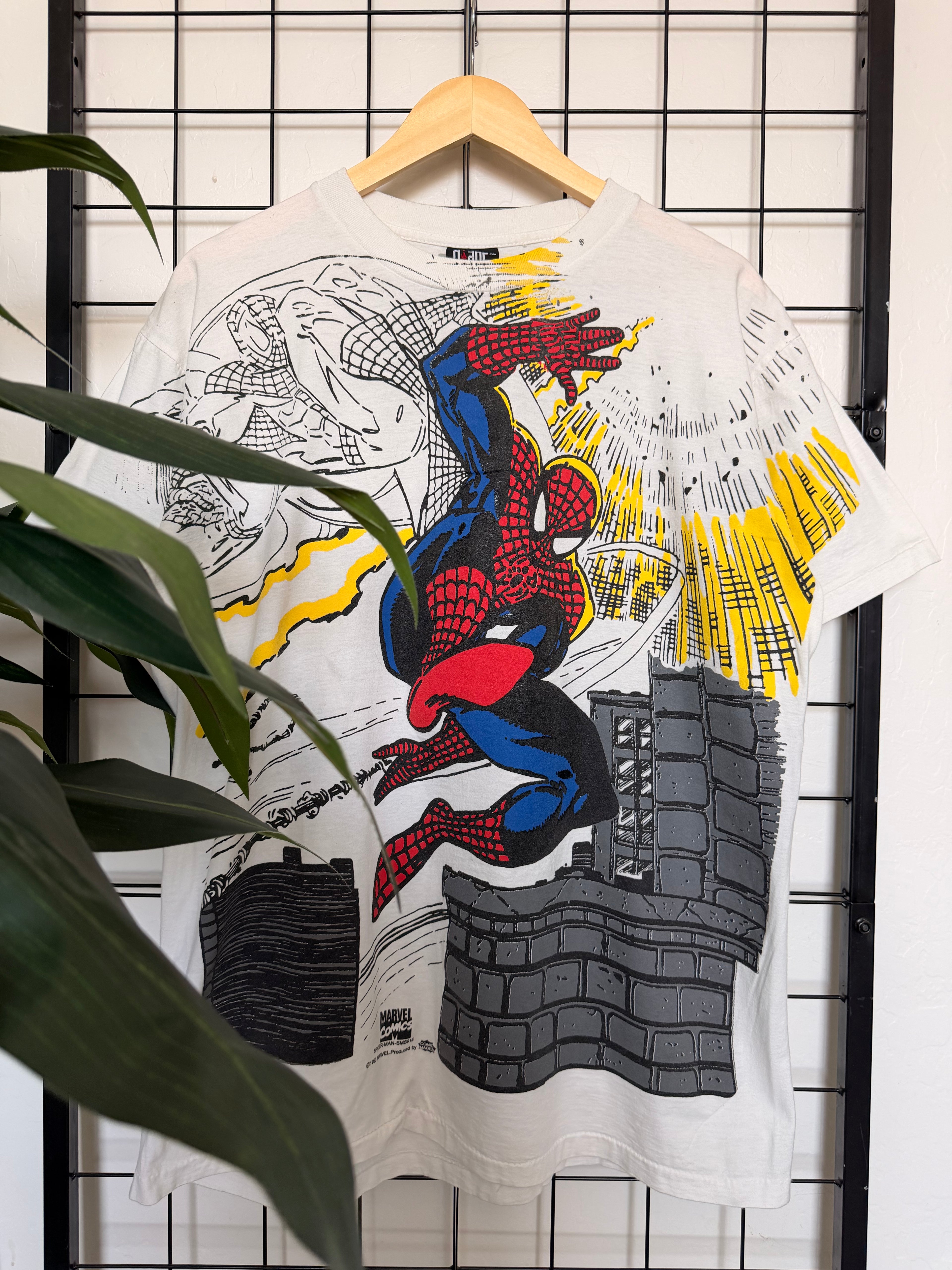 Spidey senses giant AOP reprint tee - L