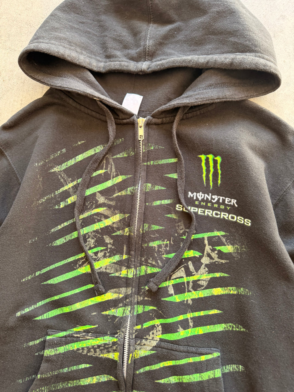 Monster Energy zip up hoodie - S