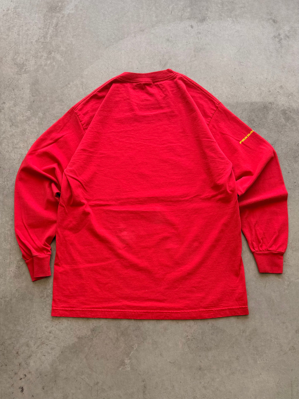 Fox red flames long sleeve - L