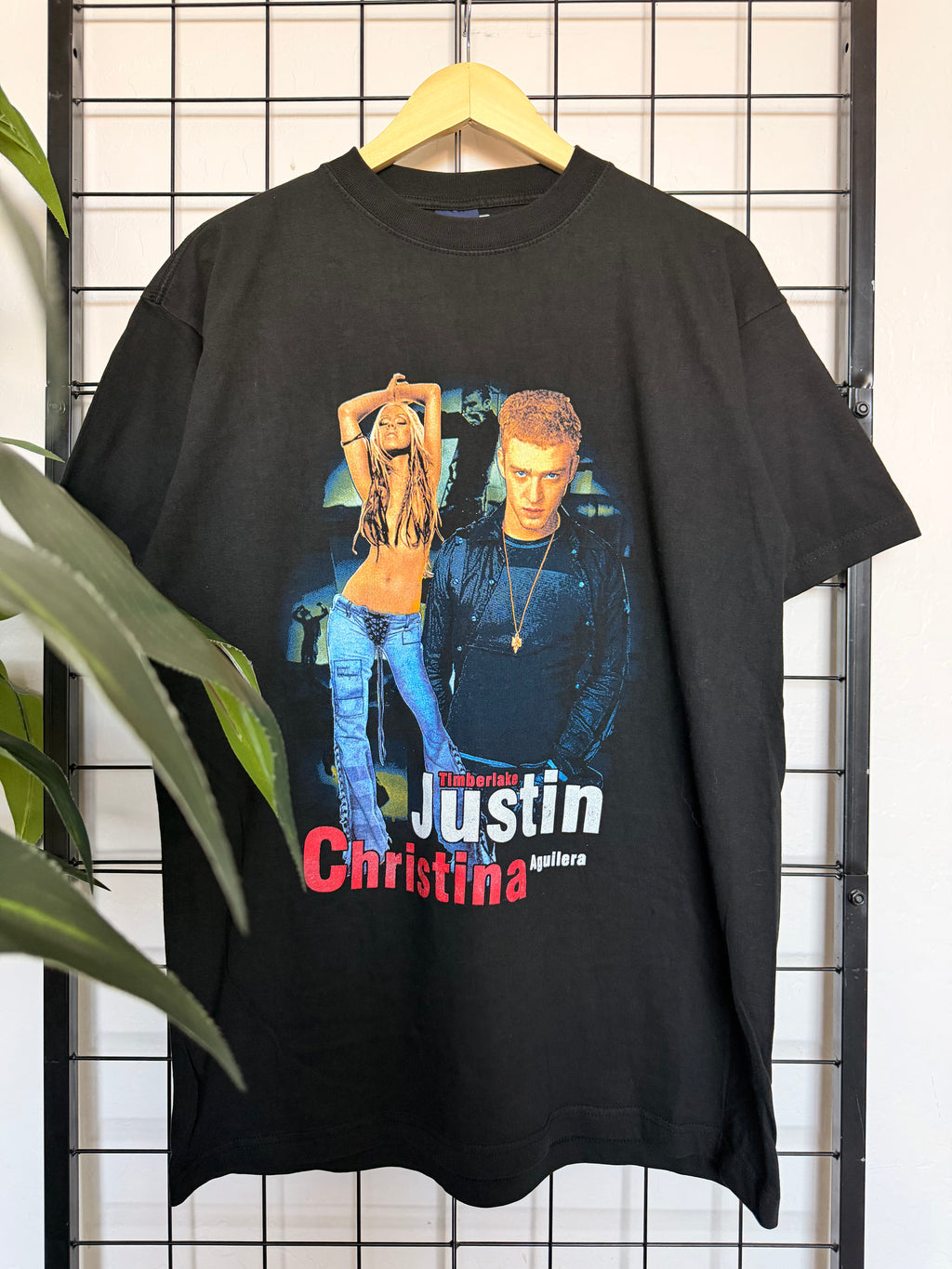 Justin & Christina black tour tee - L