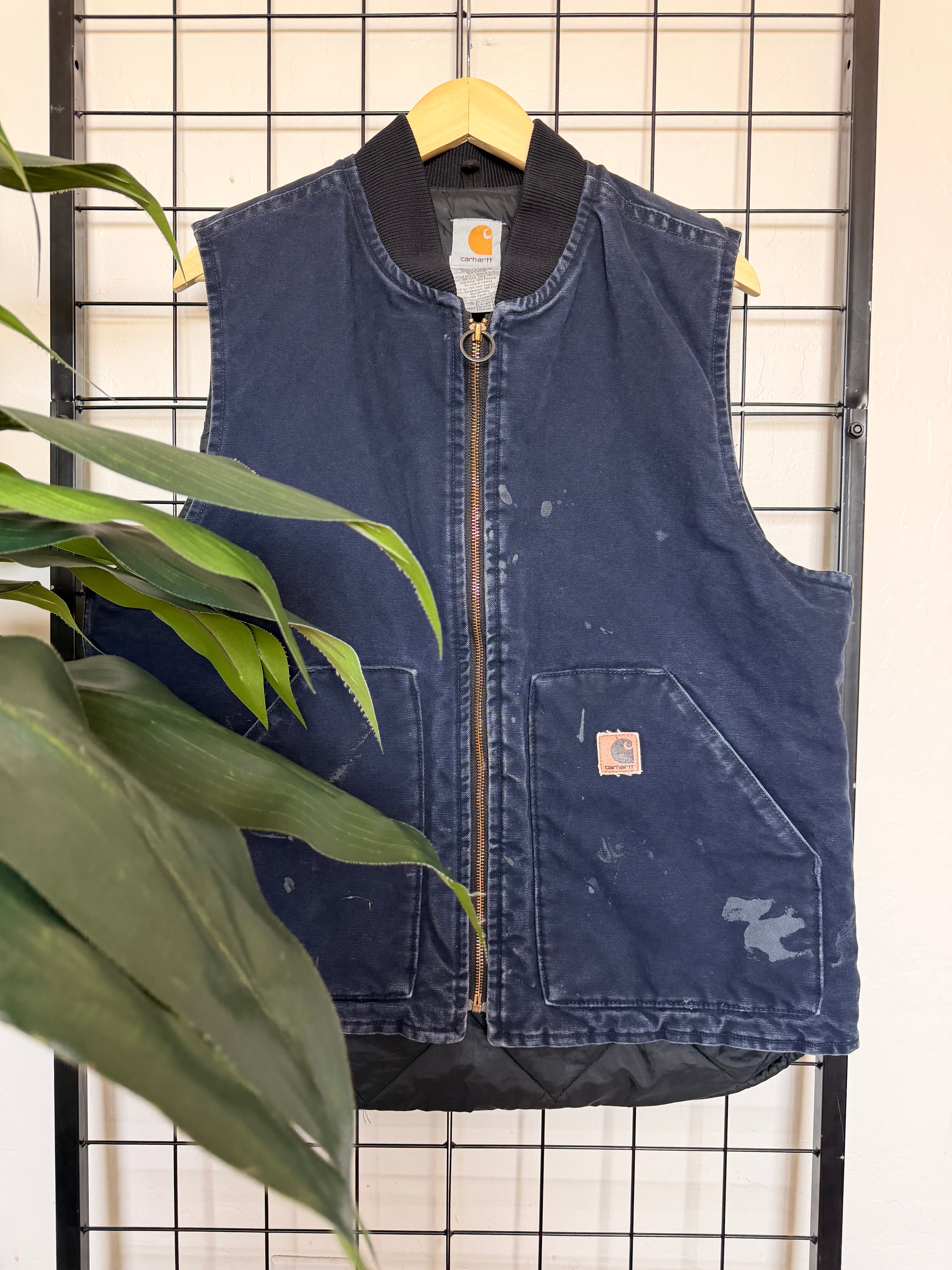 2004 Carhartt VO2 MDT navy vest - L