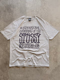Stussy world tribe grey tee - L