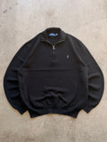Polo black quarter zip - L