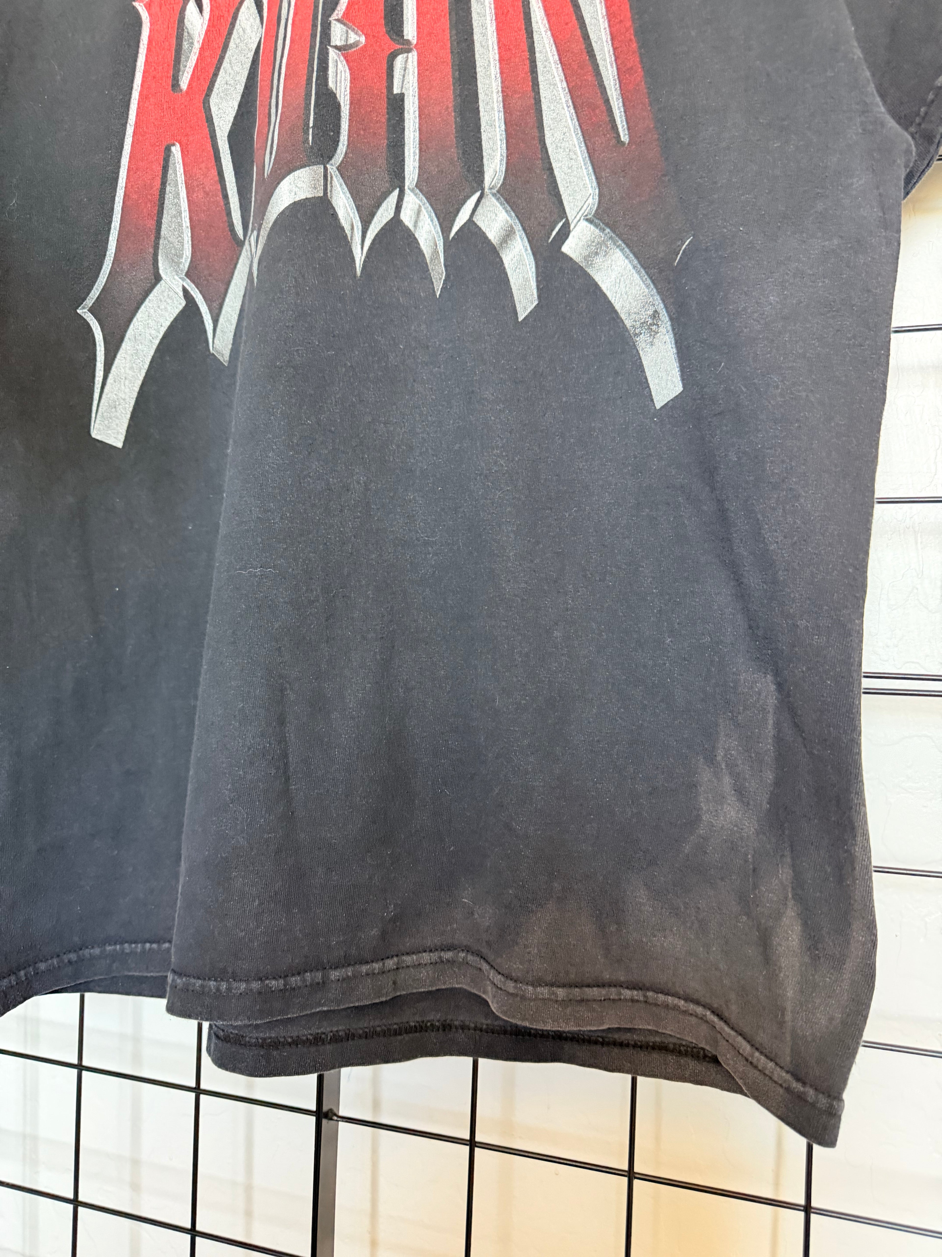 90s Korn black band tee - L