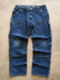 Carhartt dark denim double knees Sz 37