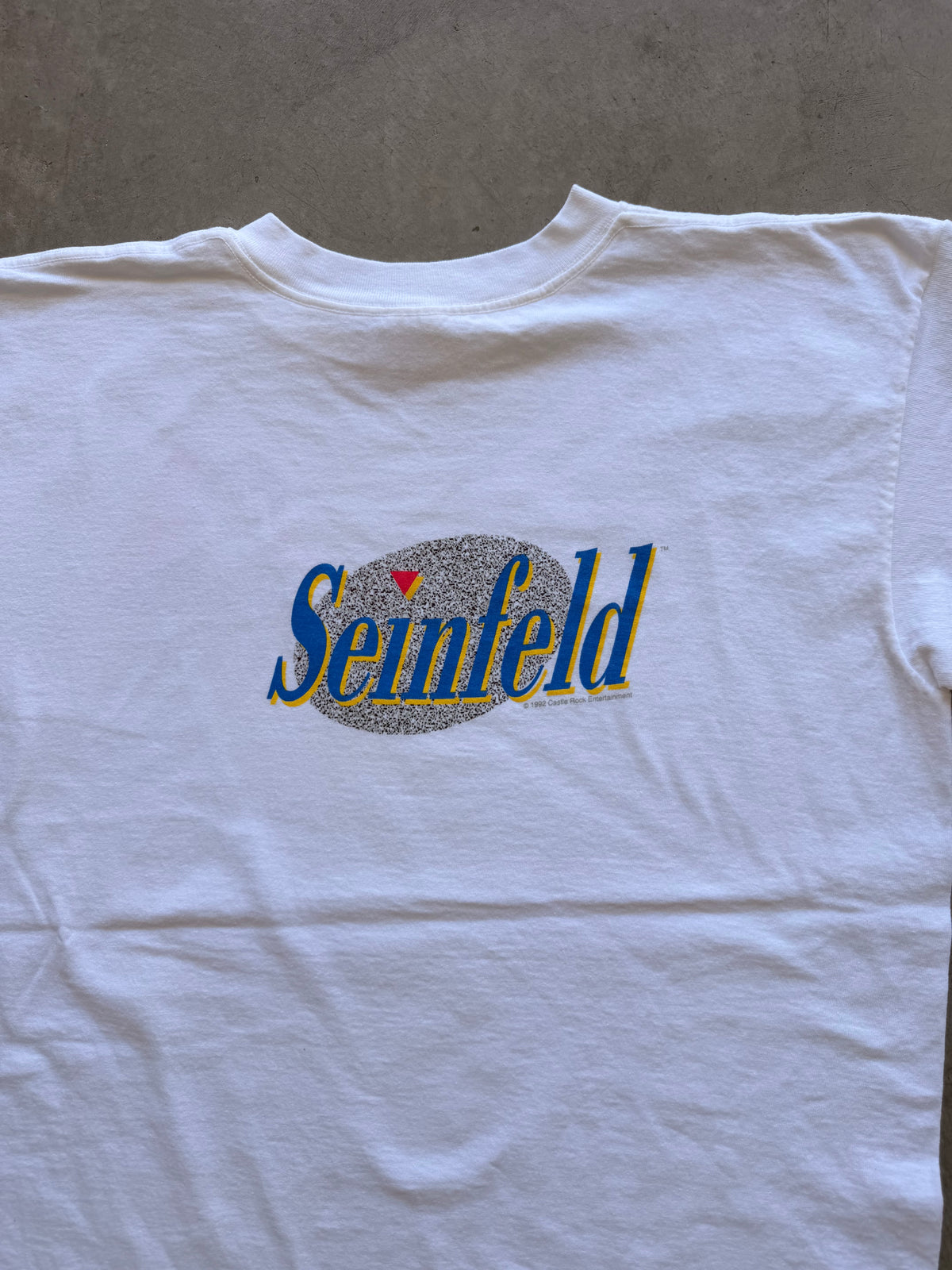 90s Seinfeld white tee - L