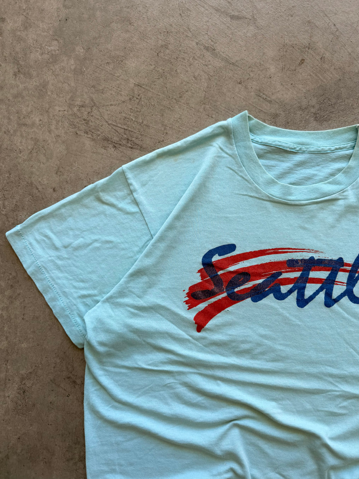 Seattle light blue tee - M