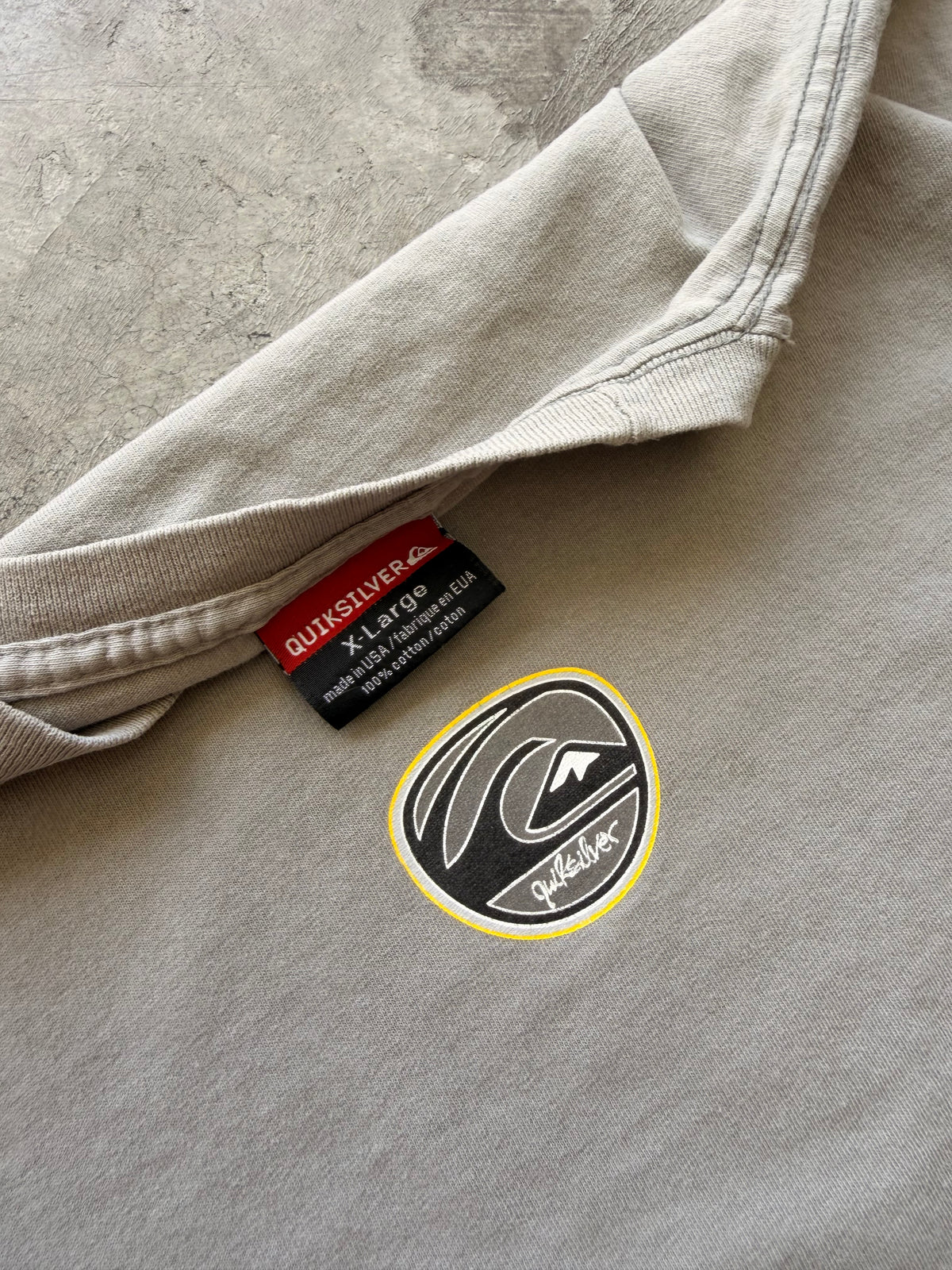 Grey Quiksilver long sleeve -  XL