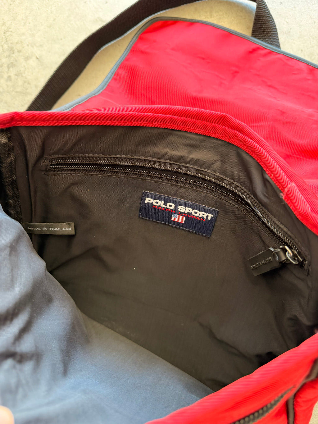 Polo Sport red messenger bag