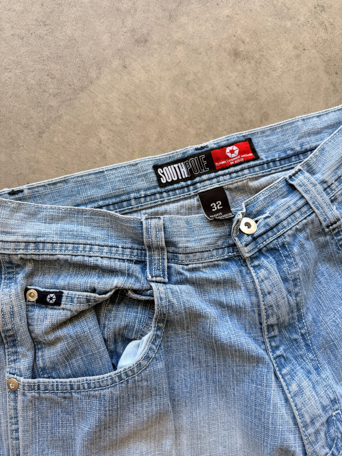 Y2K Southpole acid wash jorts Sz 31
