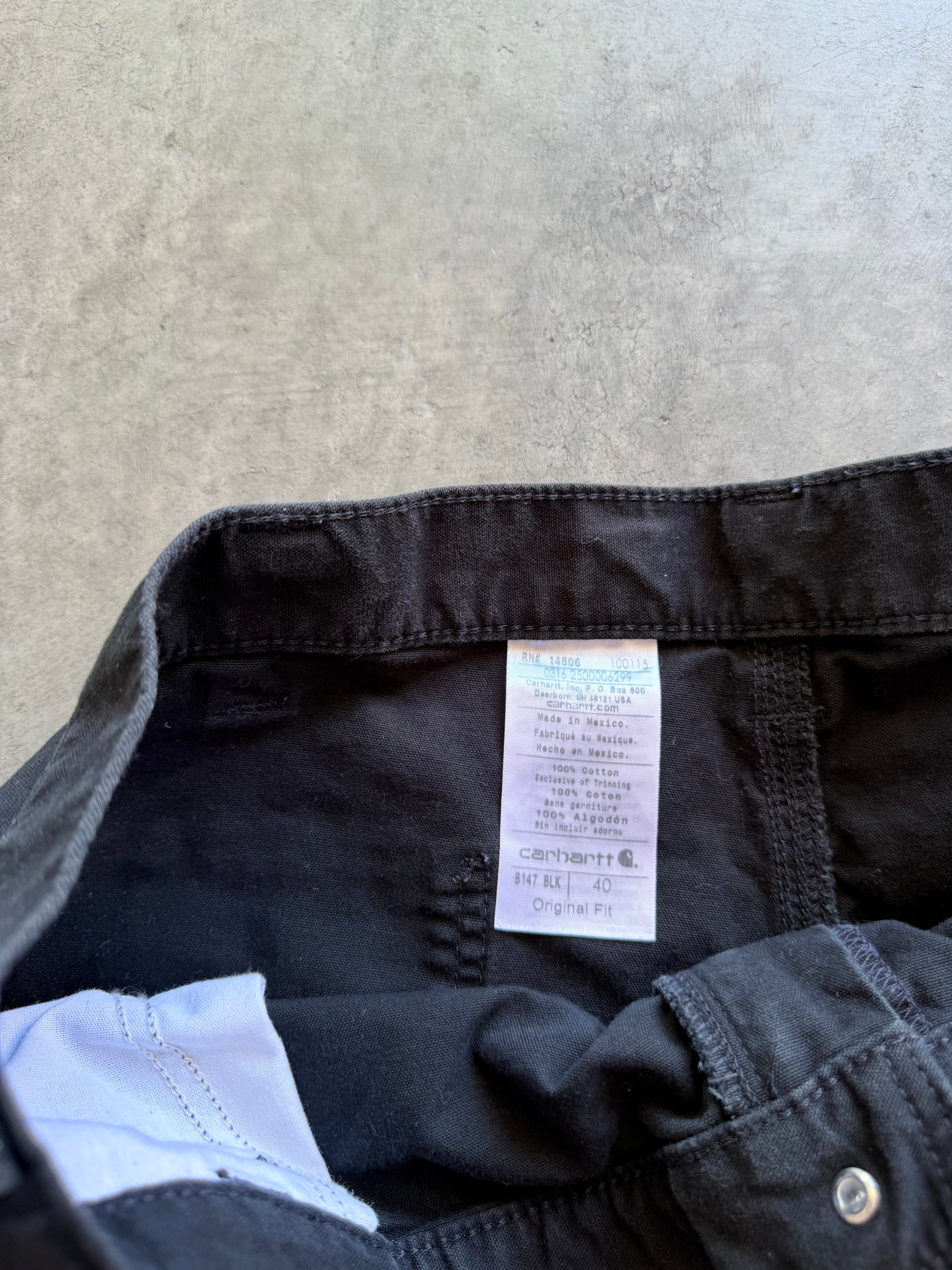 Carhartt black carpenter shorts Sz 39