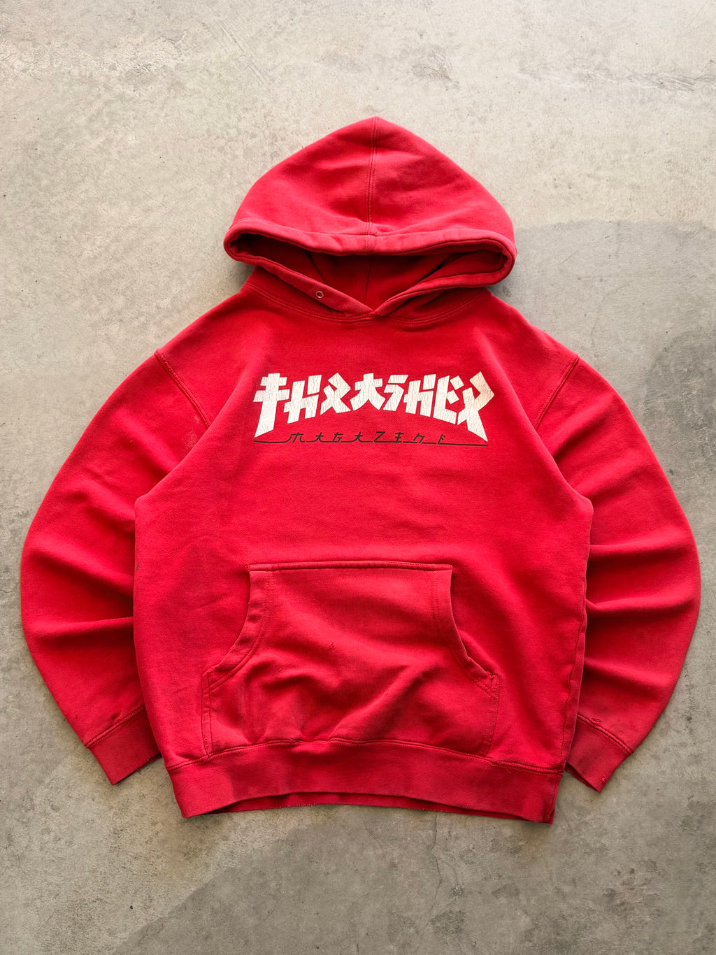 Red Thrasher hoodie - M