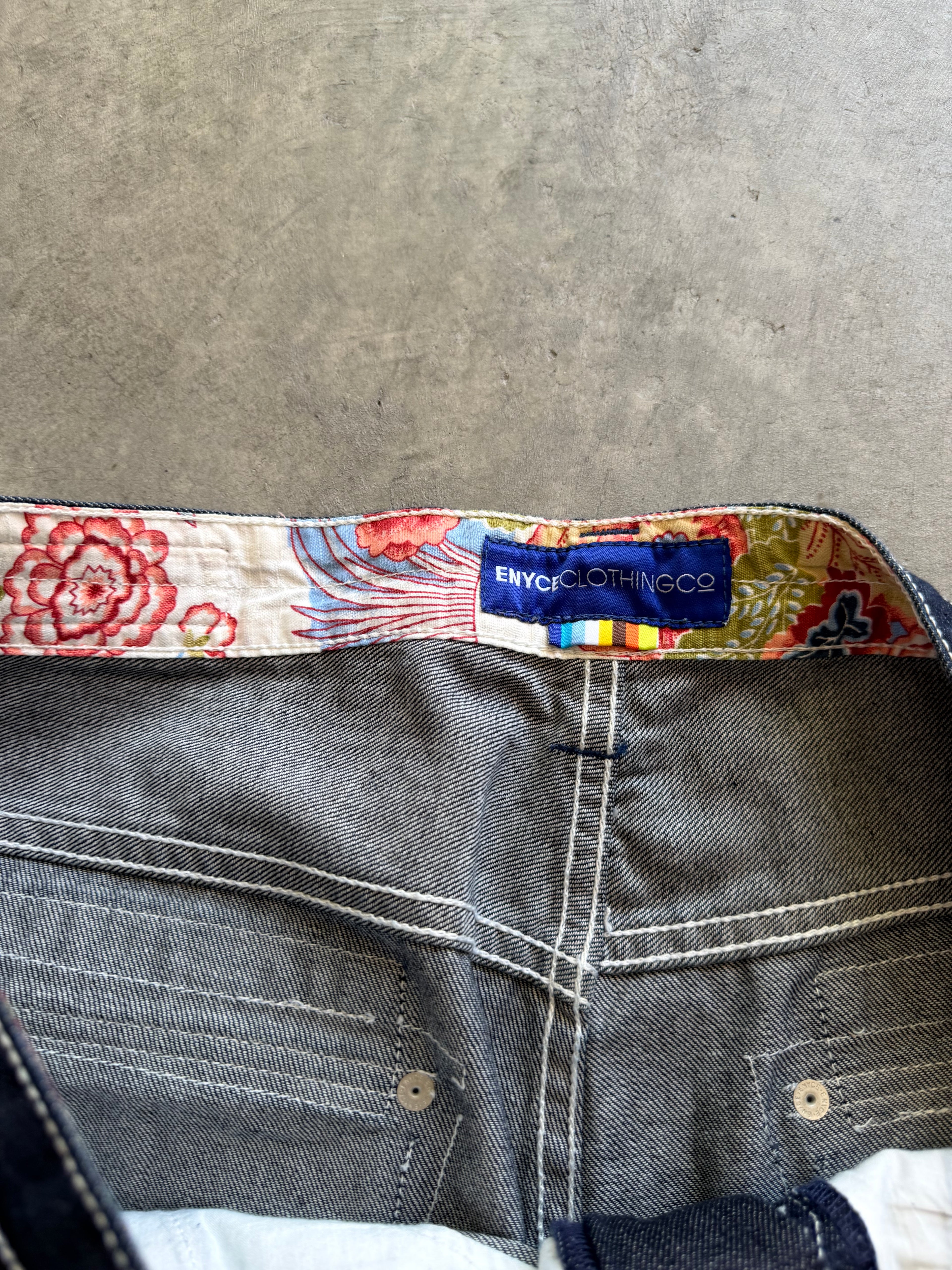 Enyce raw denim y2k jorts Sz 40
