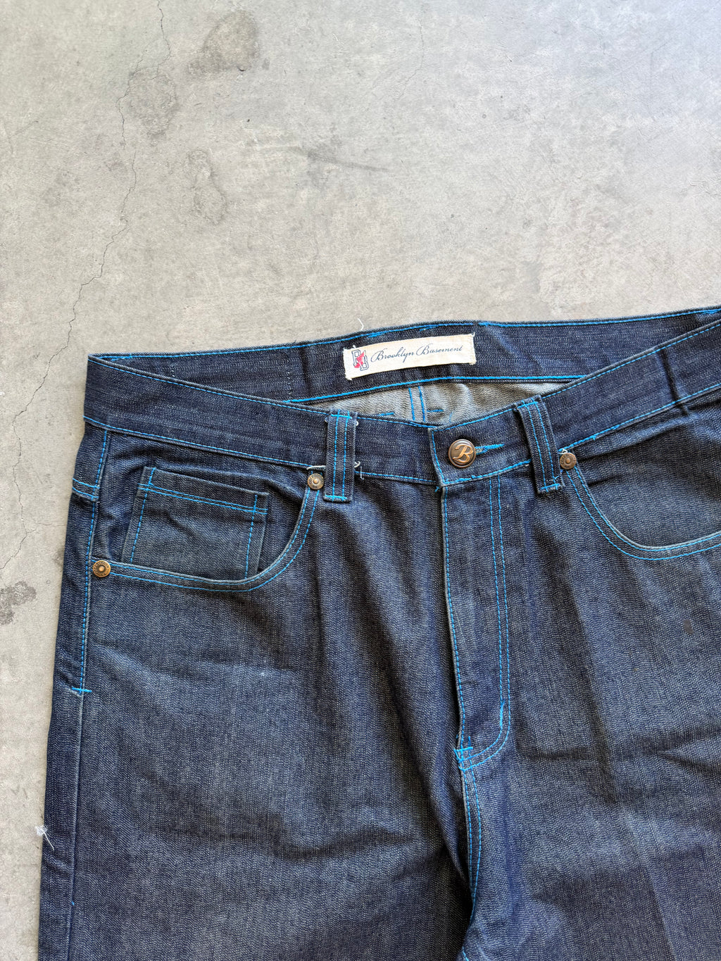 Brooklyn raw y2k denim jeans Sz 36
