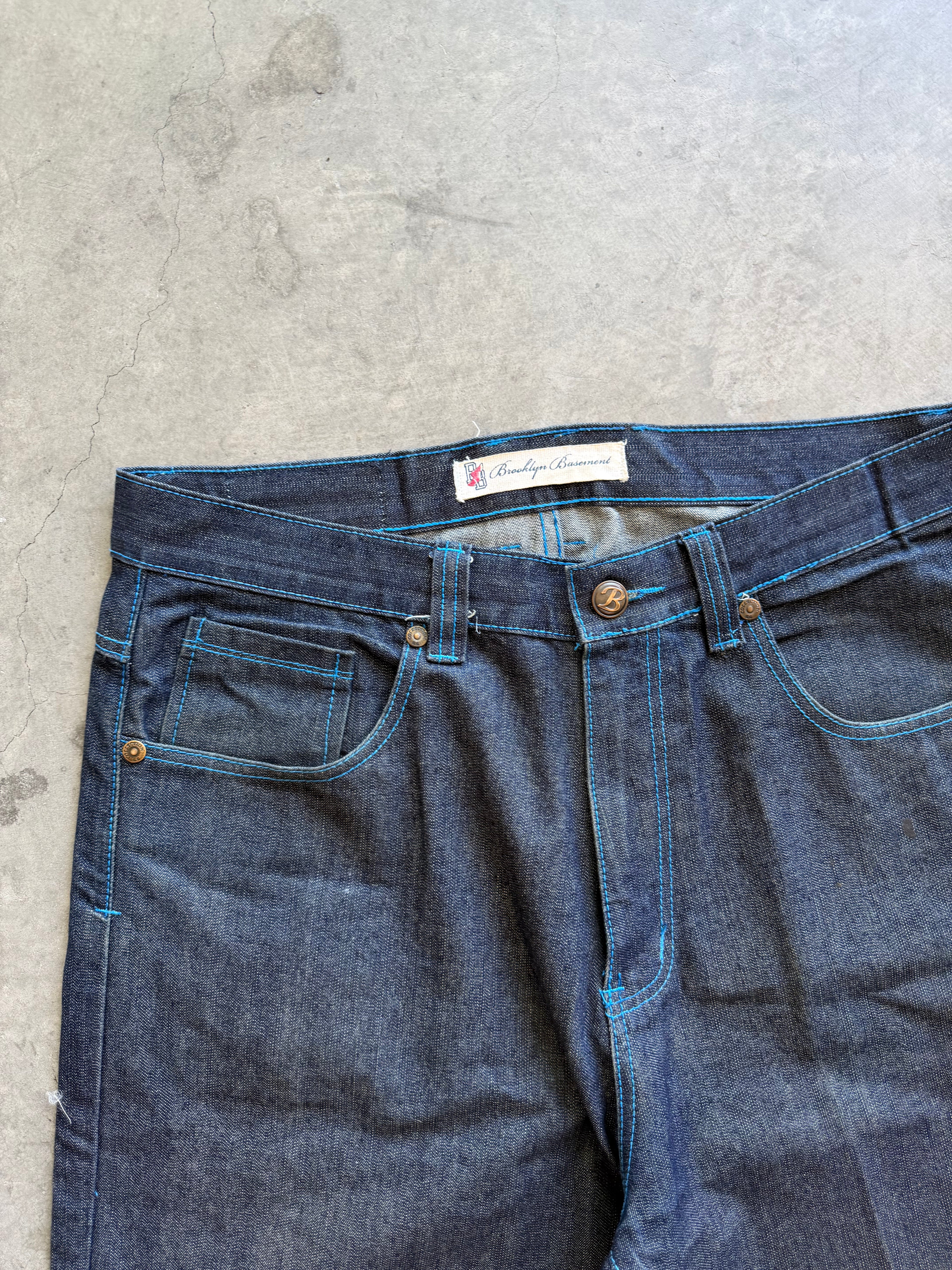 Brooklyn raw y2k denim jeans Sz 36