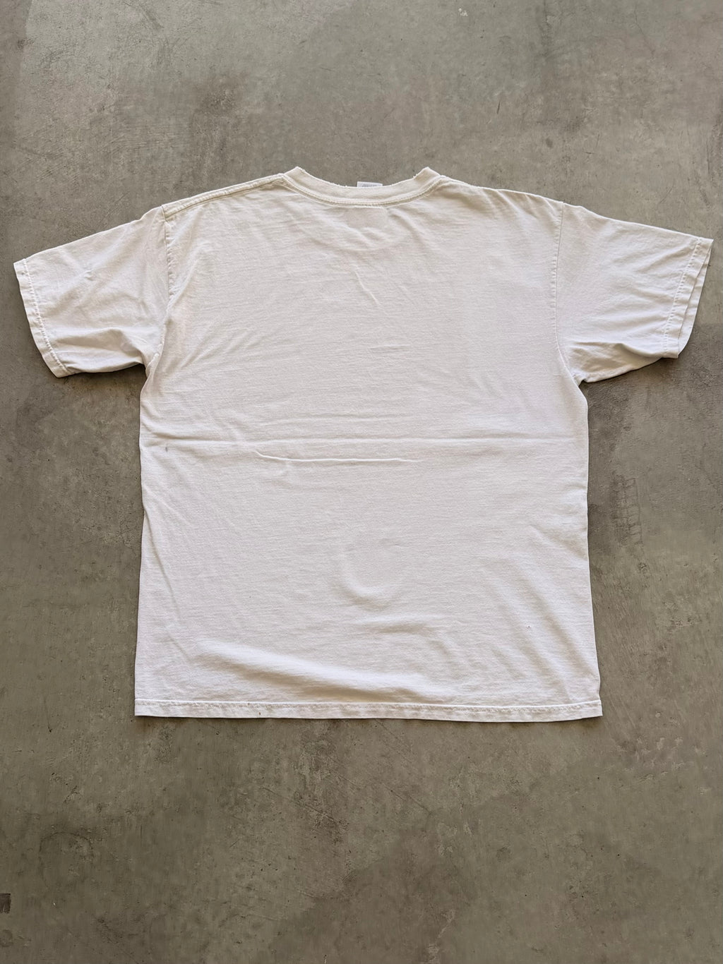 Bulldog bad dog white tee - L