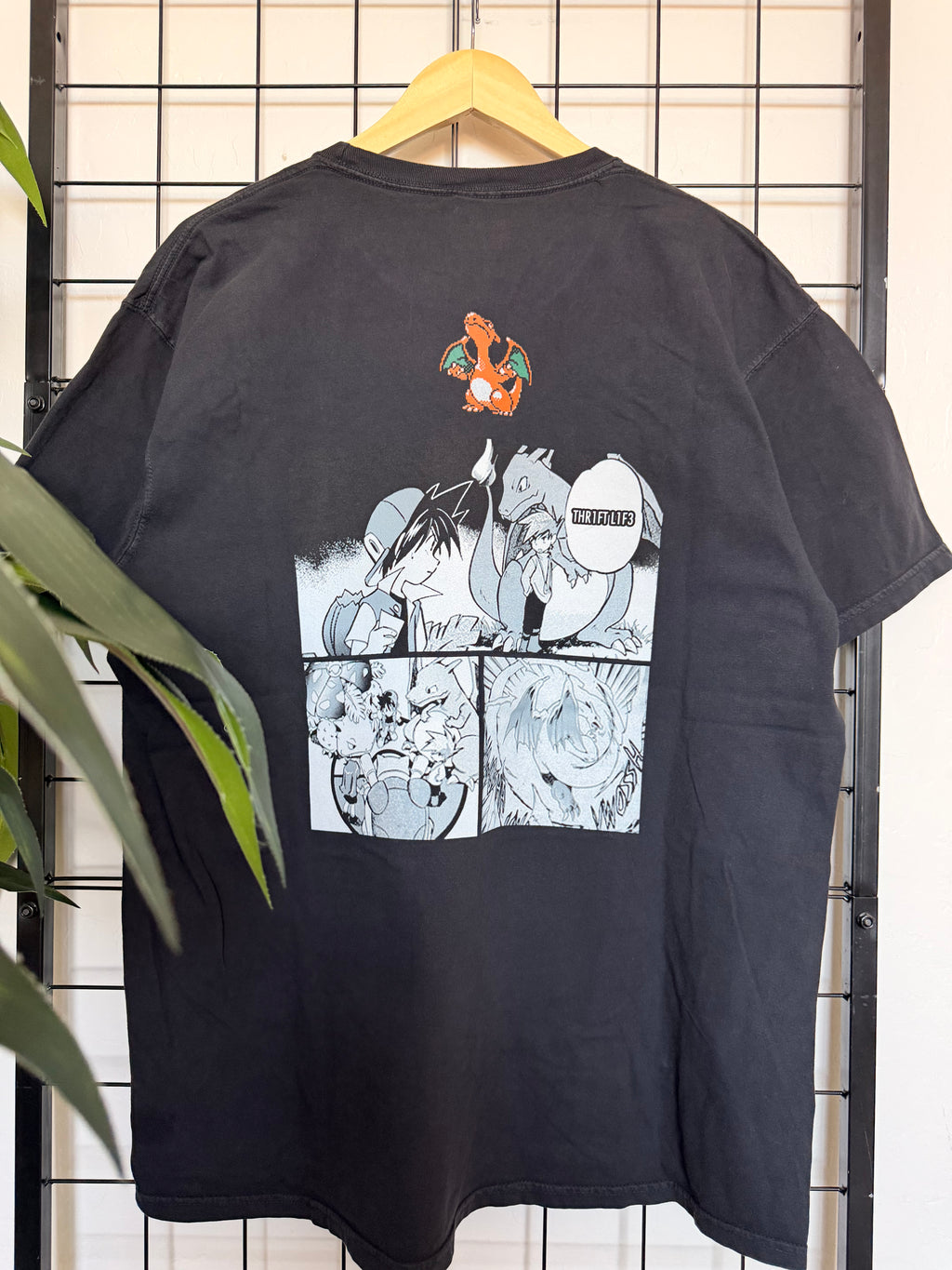 Pokemon by thr1ftlif3 black tee - XL