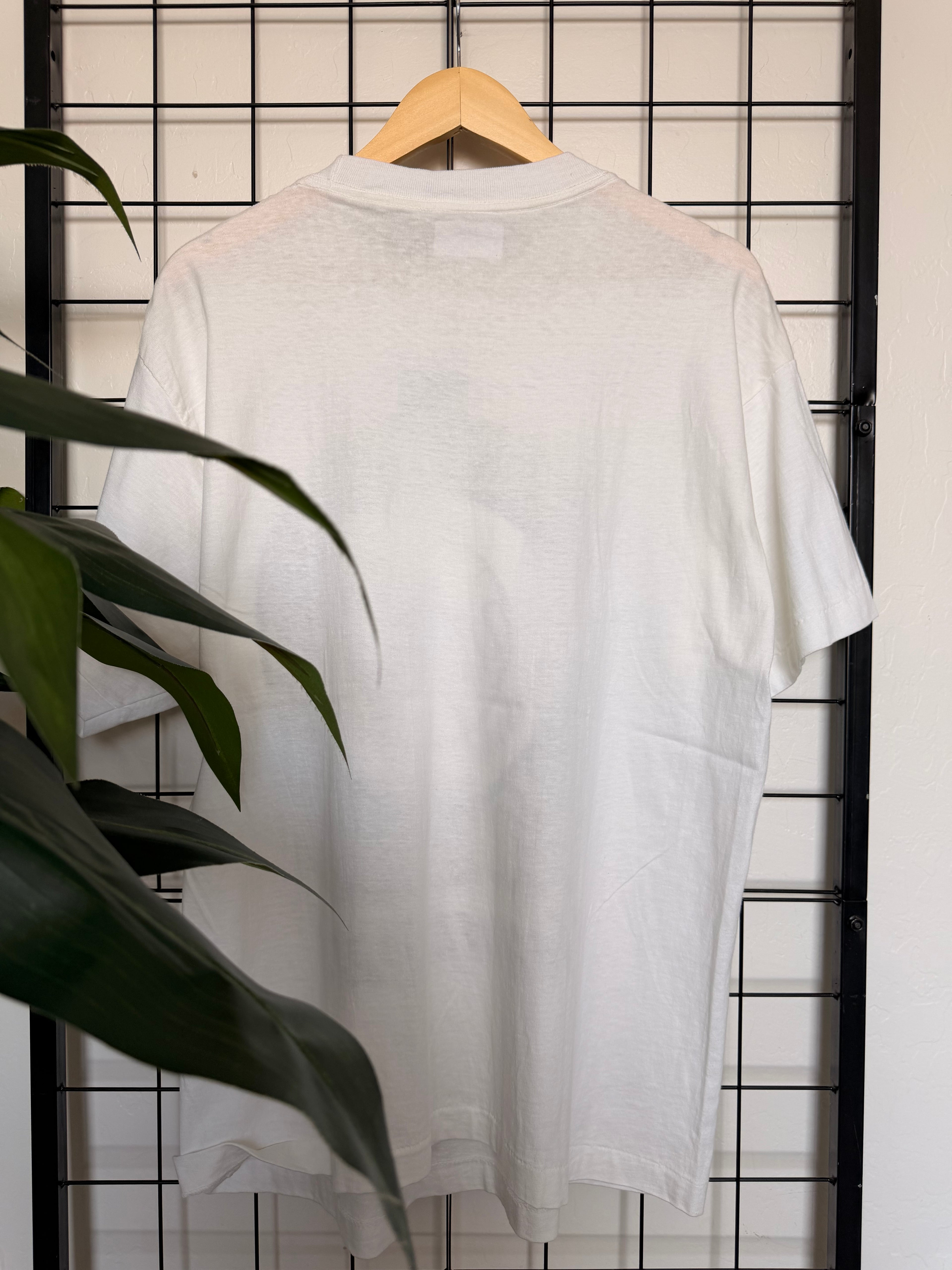 New York Yankees white vintage tee - L