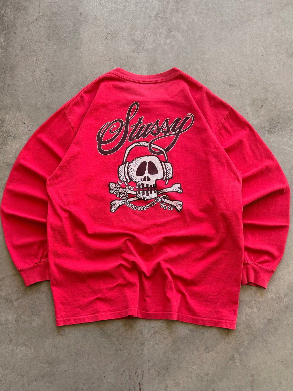 Vintage Stussy skull long sleeve - XL