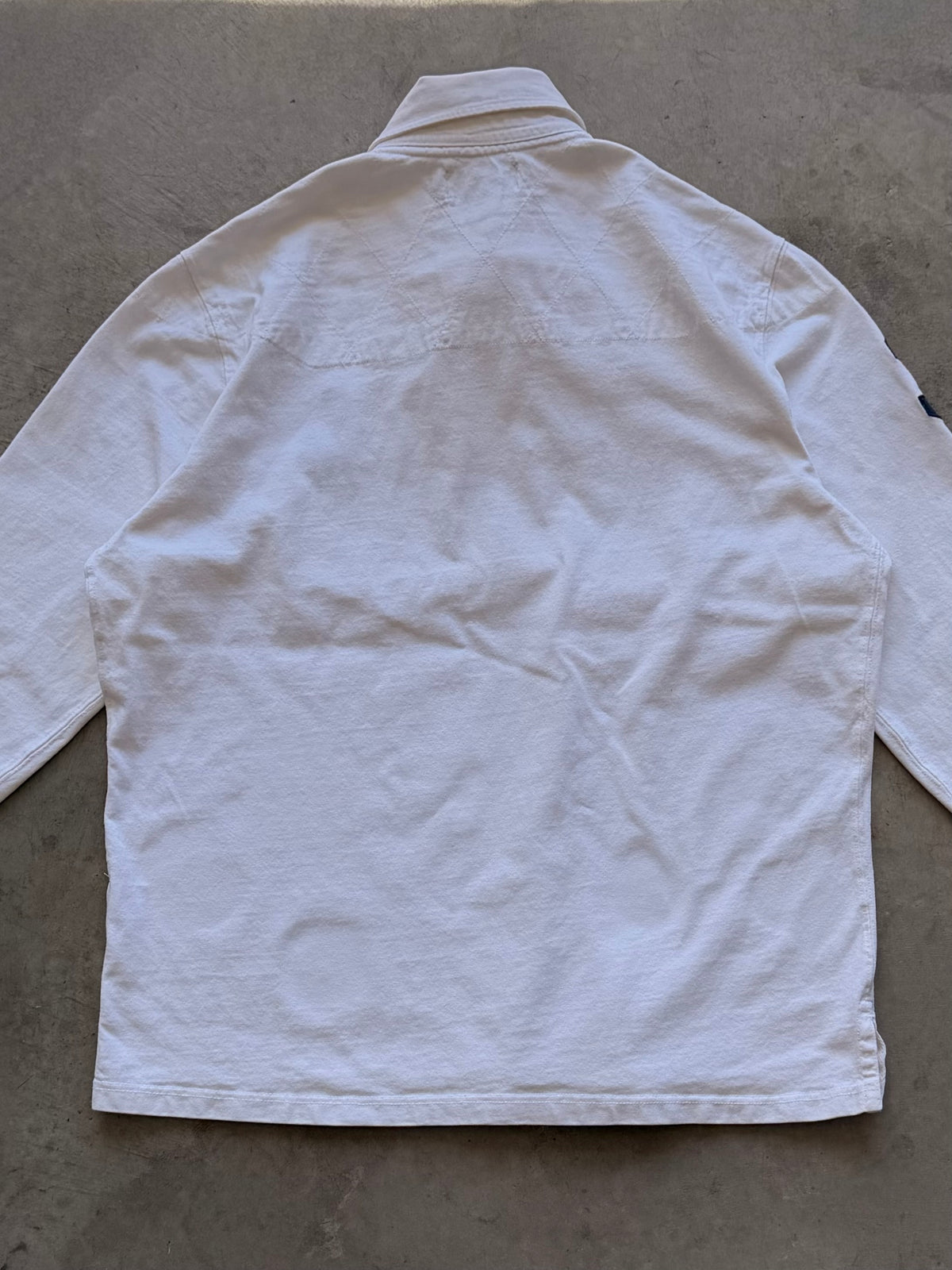 White Polo rugby long sleeve - L